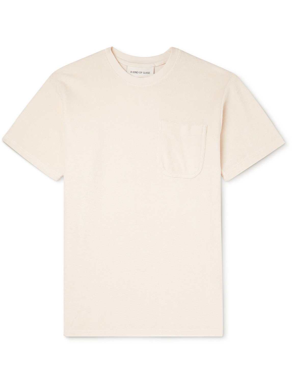 A Kind Of Guise Veloso Organic Cotton-terry T-shirt In Neutrals