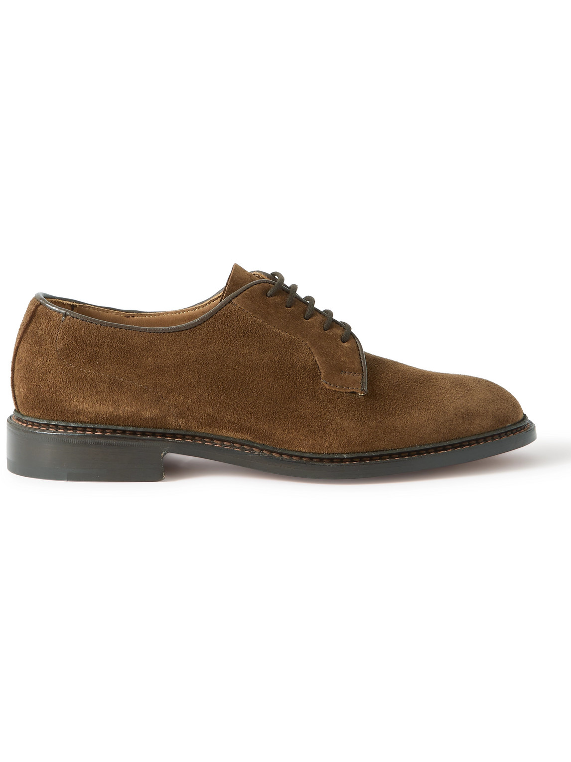 Tricker's Robert Suede Derby Shoes In Brown | ModeSens