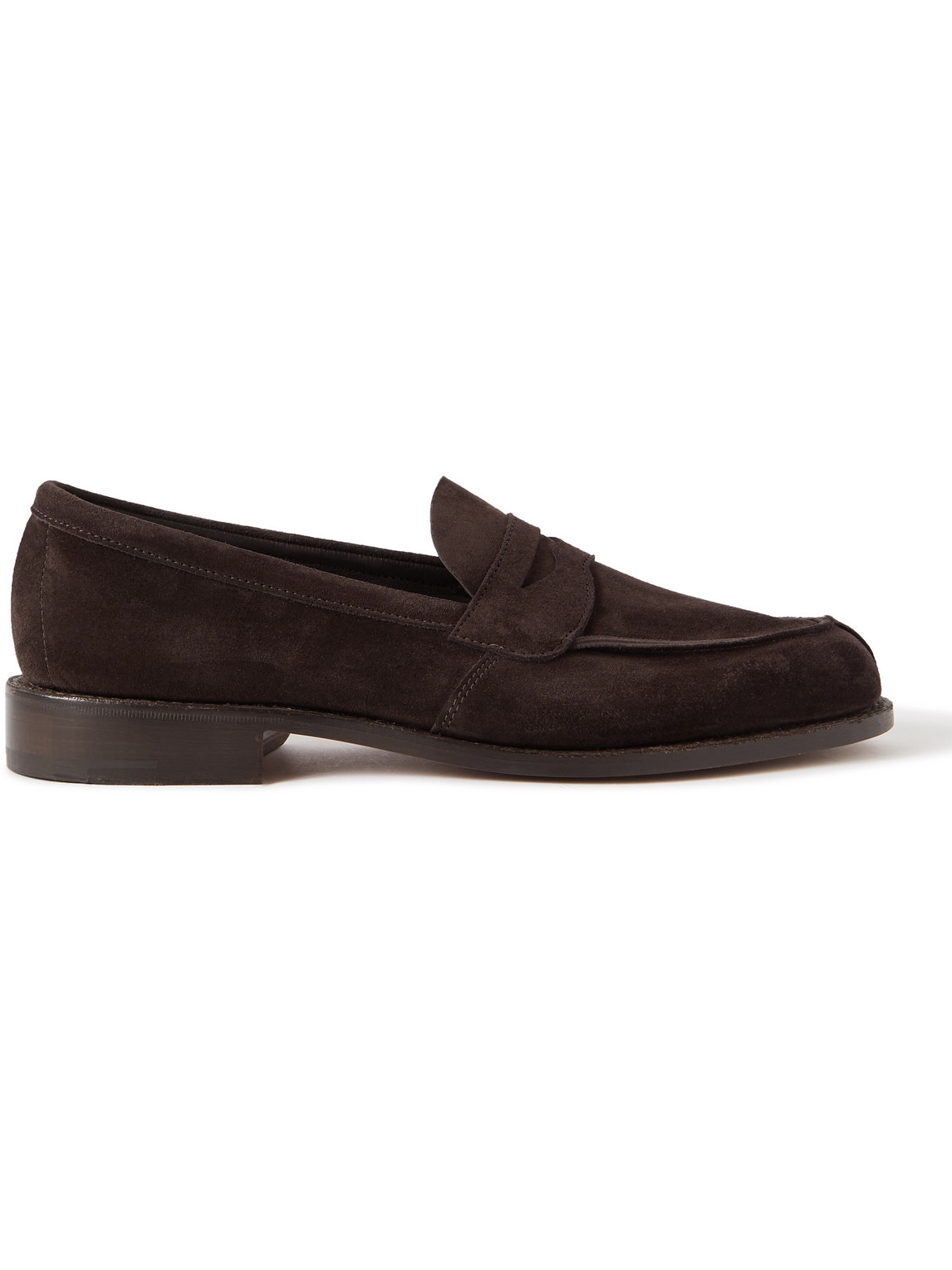 TRICKER'S MAINE SUEDE PENNY LOAFERS