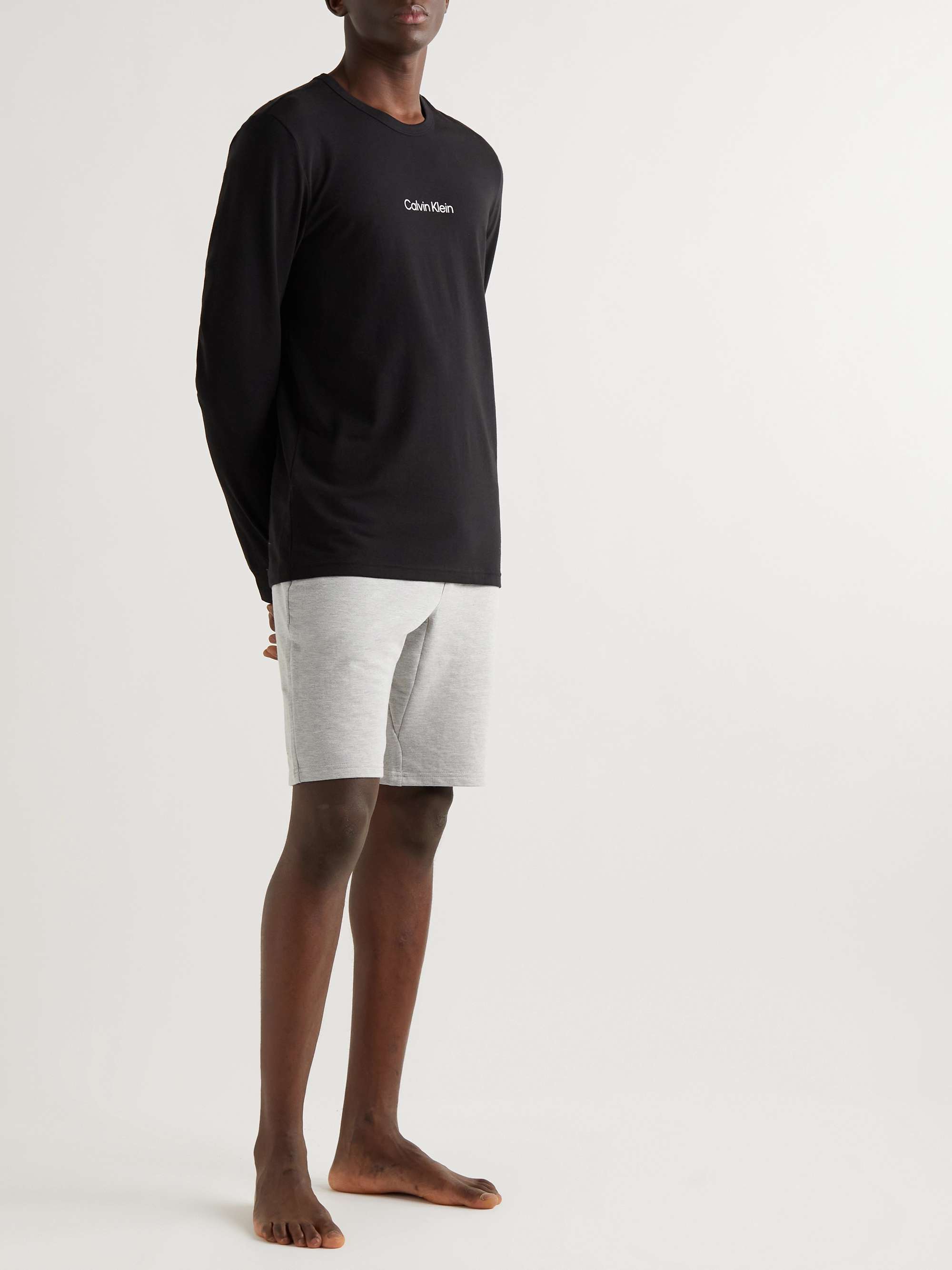 CALVIN KLEIN UNDERWEAR Logo-Print Cotton-Blend Jersey T-Shirt