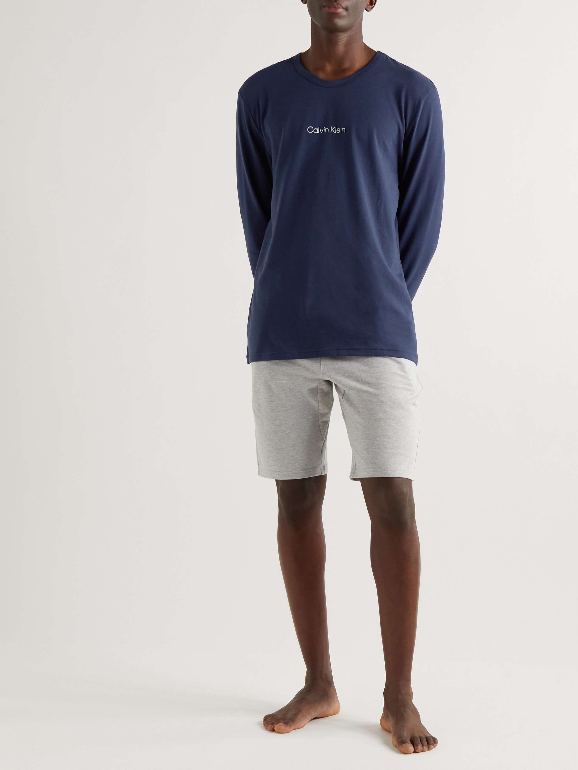 CALVIN KLEIN UNDERWEAR Logo-Print Cotton-Blend Jersey T-Shirt