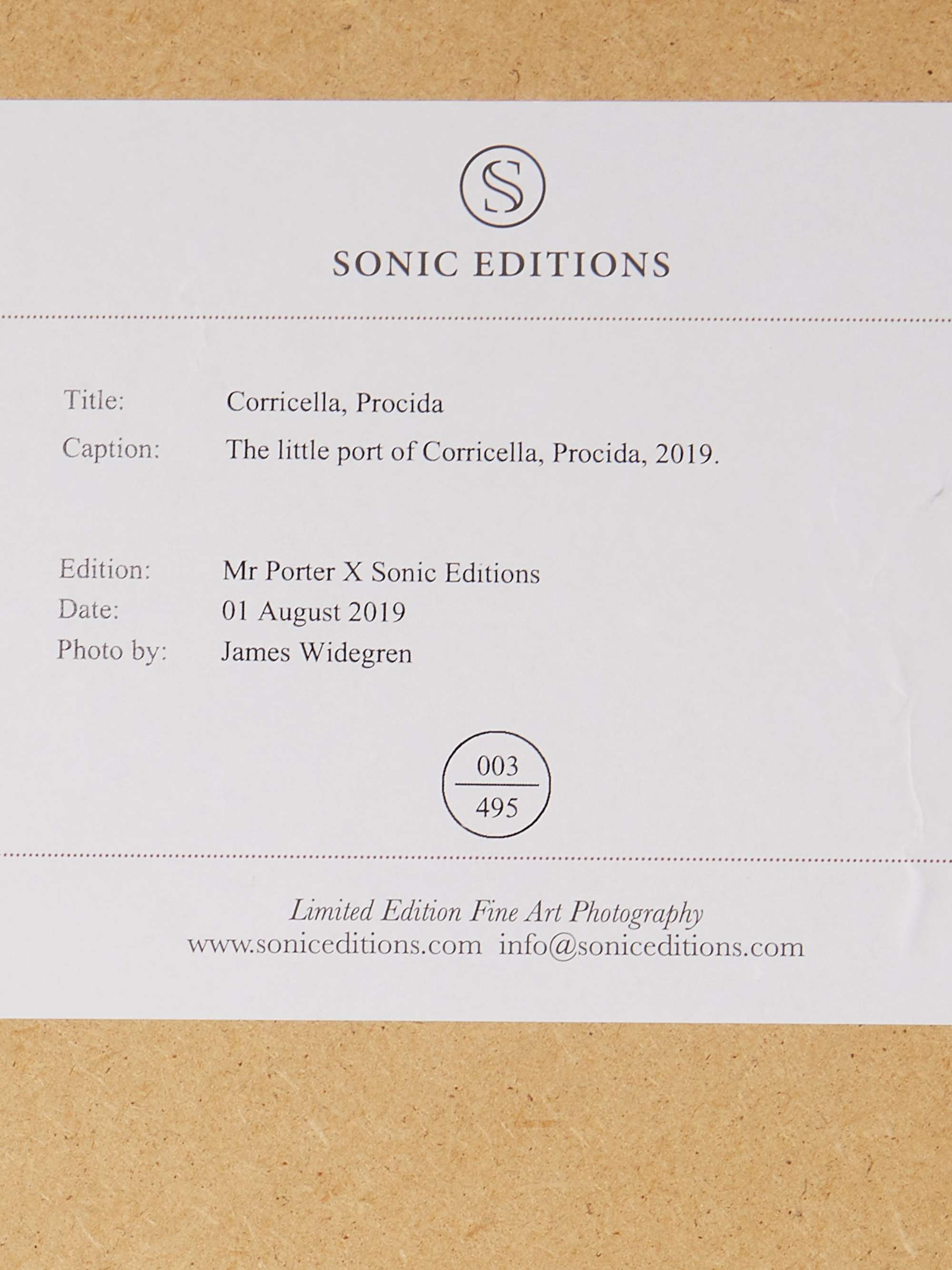 SONIC EDITIONS Framed 2019 Corricella, Procida Print