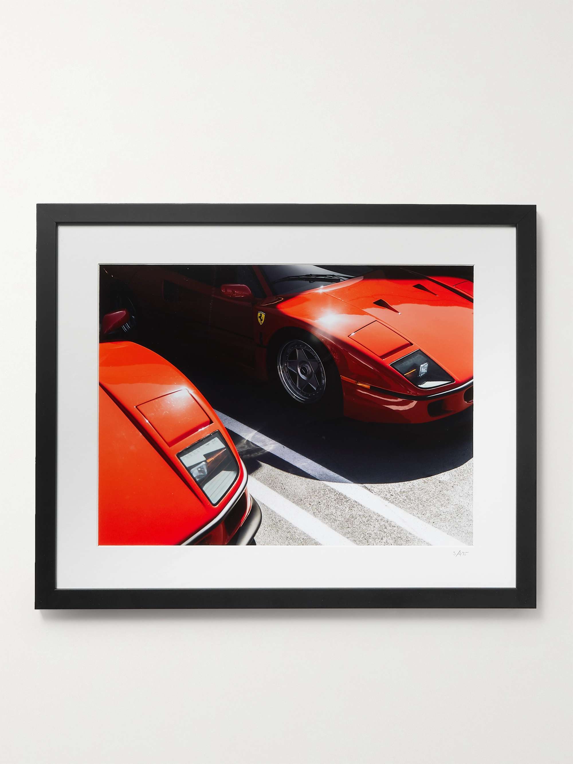 SONIC EDITIONS Framed 2018 Two Ferrari F40s Print, 16" x 20"