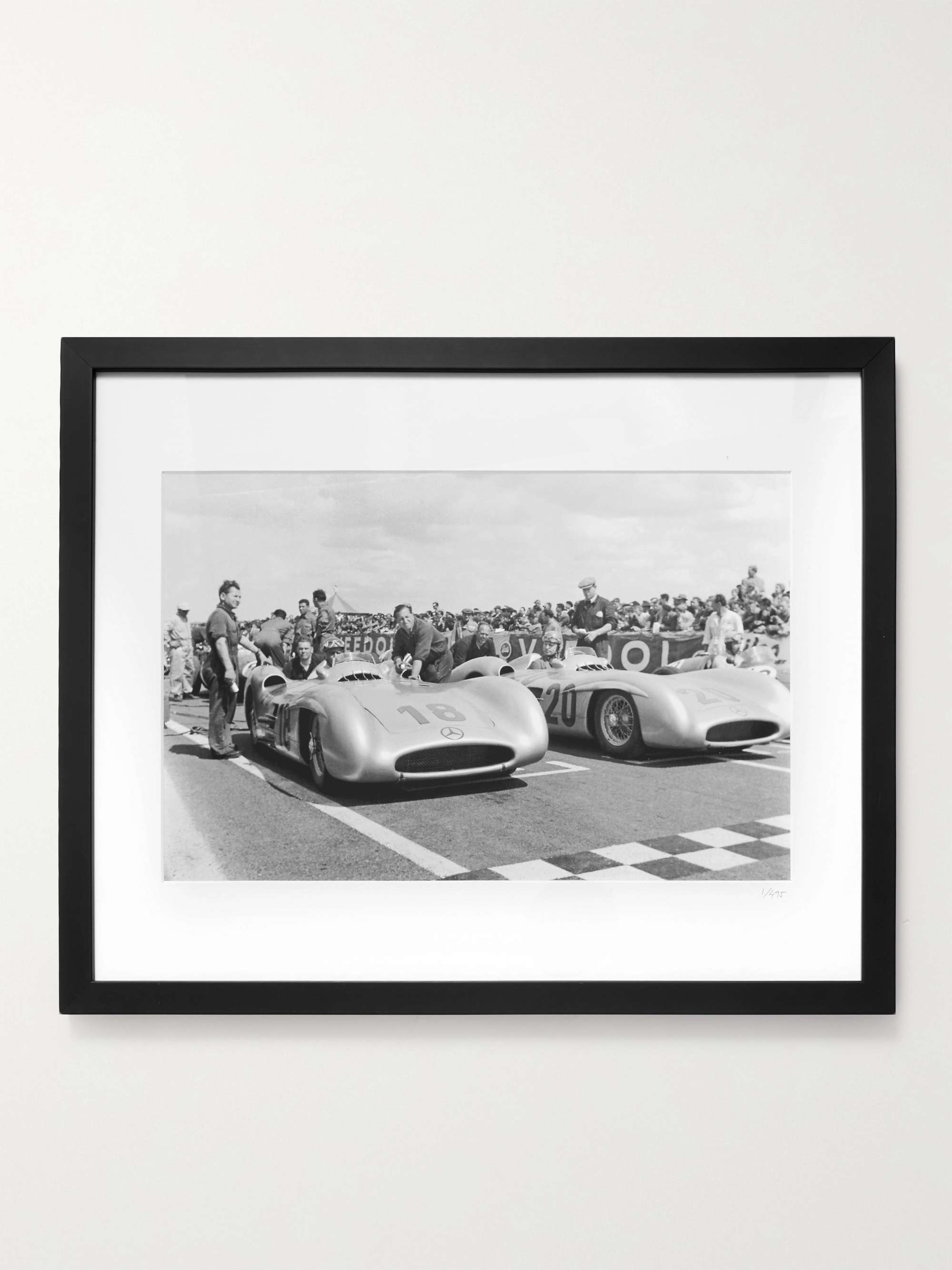 SONIC EDITIONS Framed 1954 French Grand Prix in Reims Print, 16" x 20"