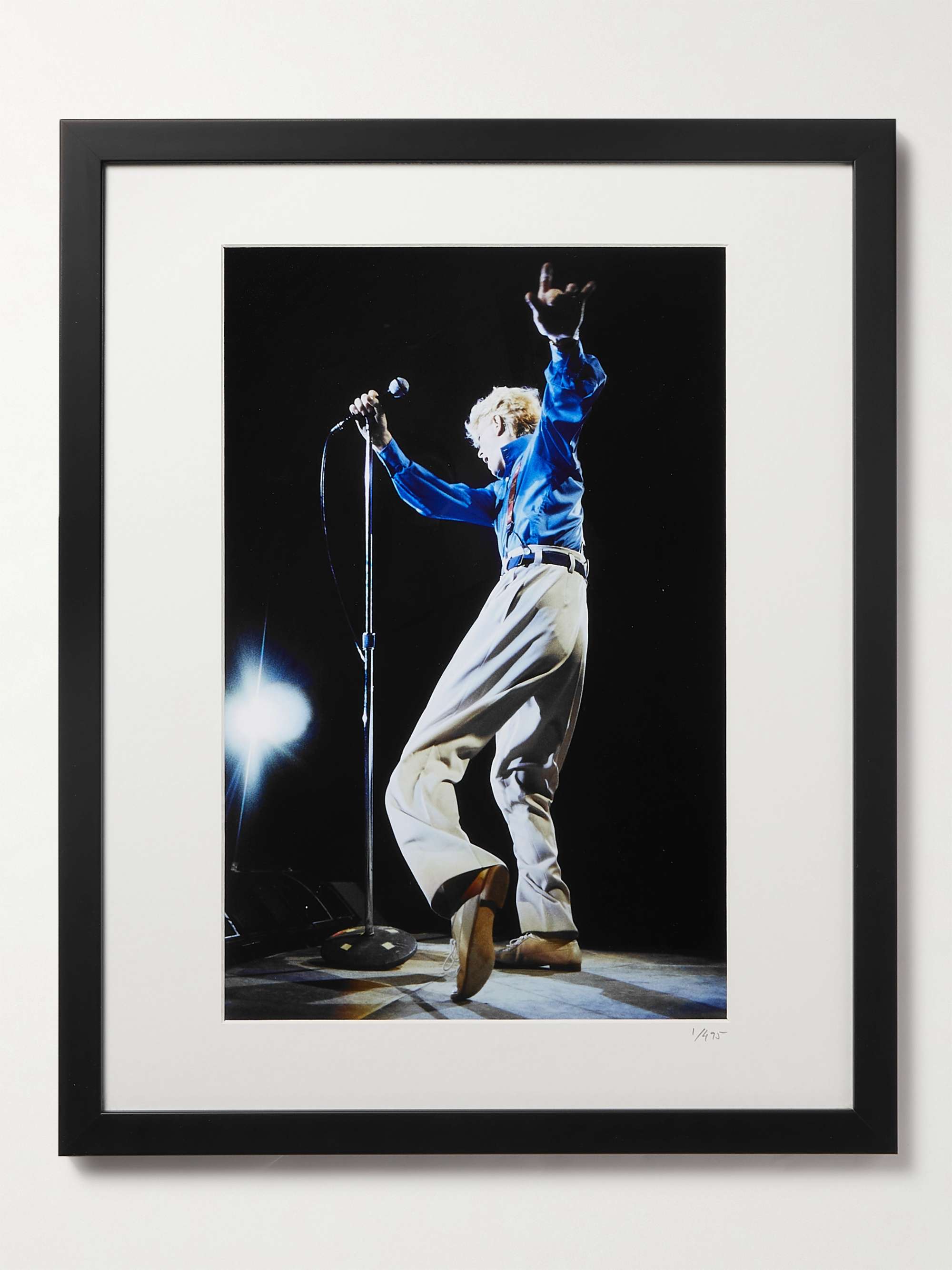 SONIC EDITIONS Framed 1983 David Bowie Serious Moonlight Tour Print, 16" x 20"