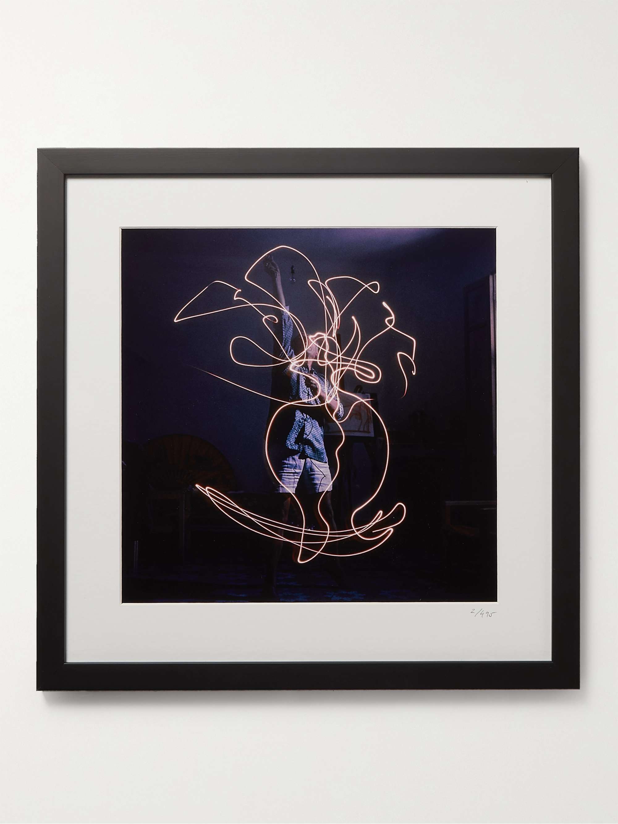 SONIC EDITIONS Framed 1949 Picasso Light Drawing Print, 16" x 20"
