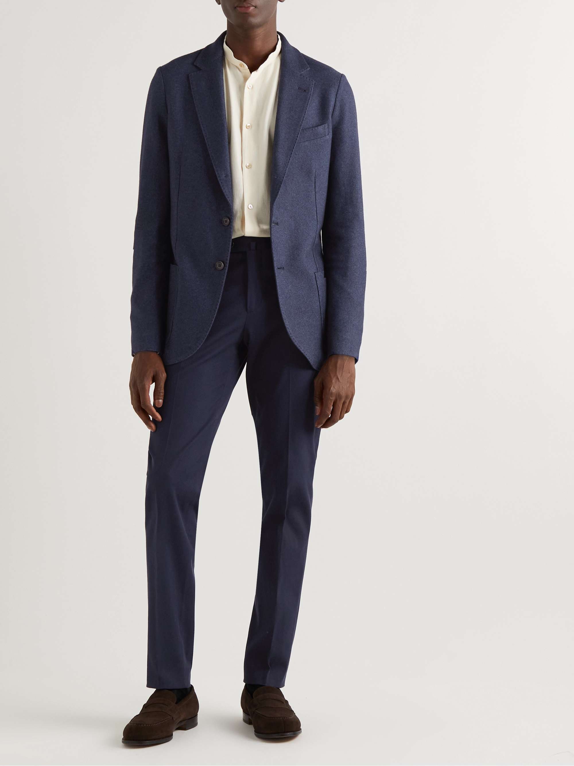 LORO PIANA Unstructured Cashmere and Silk-Blend Blazer