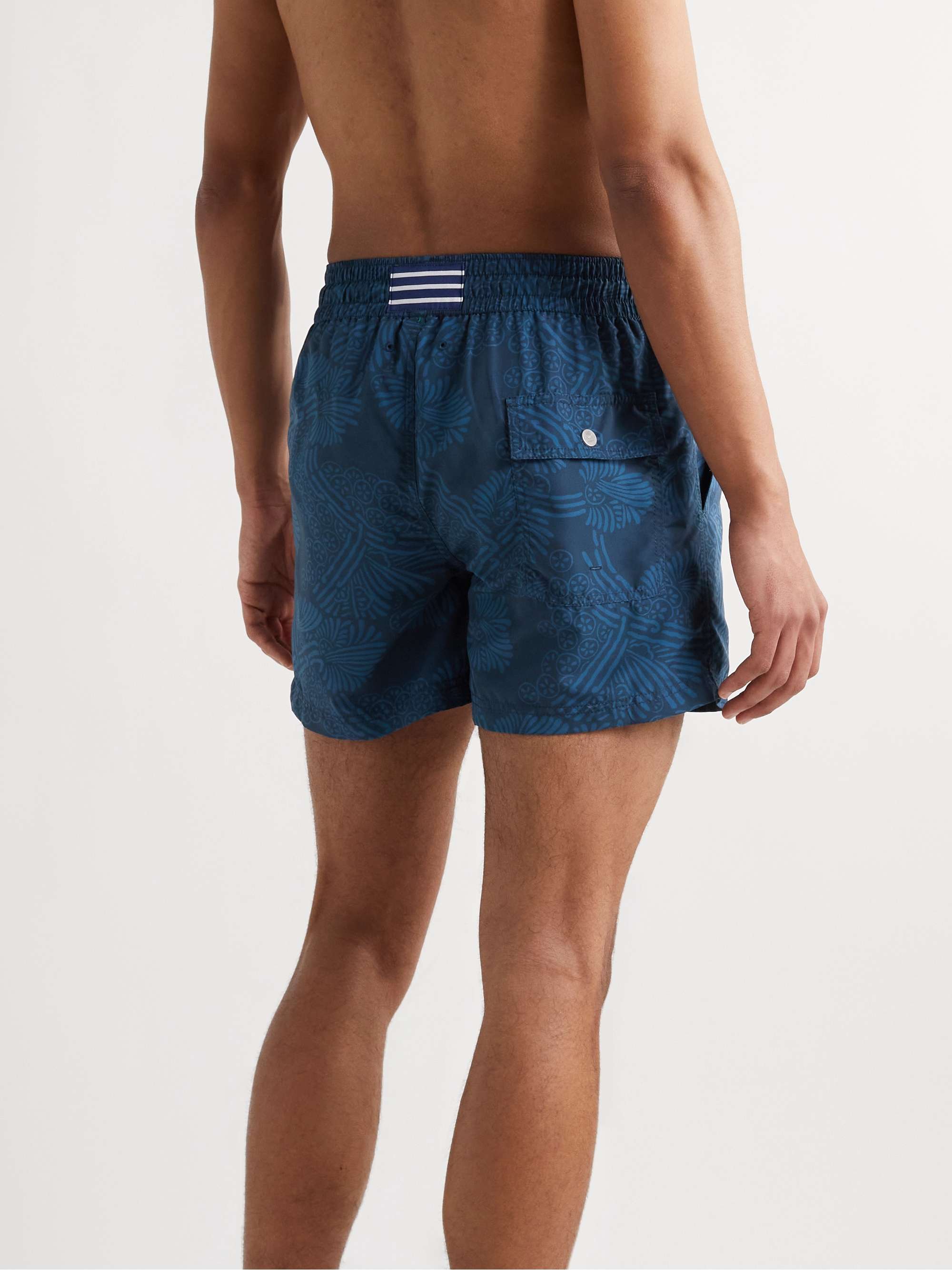 ATALAYE Gorena Mid-Length Printed Recycled Swim Shorts
