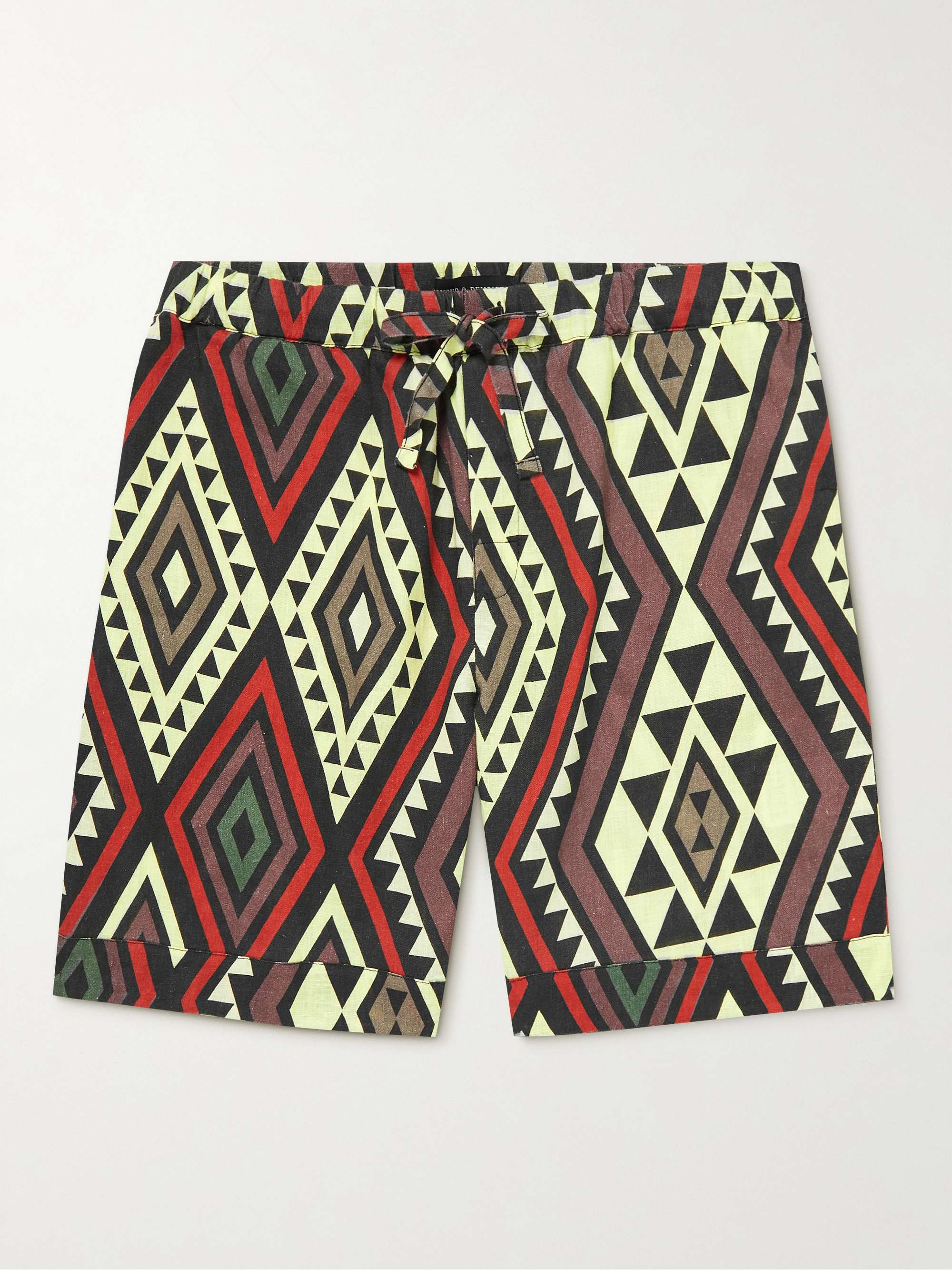 DESMOND & DEMPSEY + Manawa Tapu Printed Linen Pyjama Shorts
