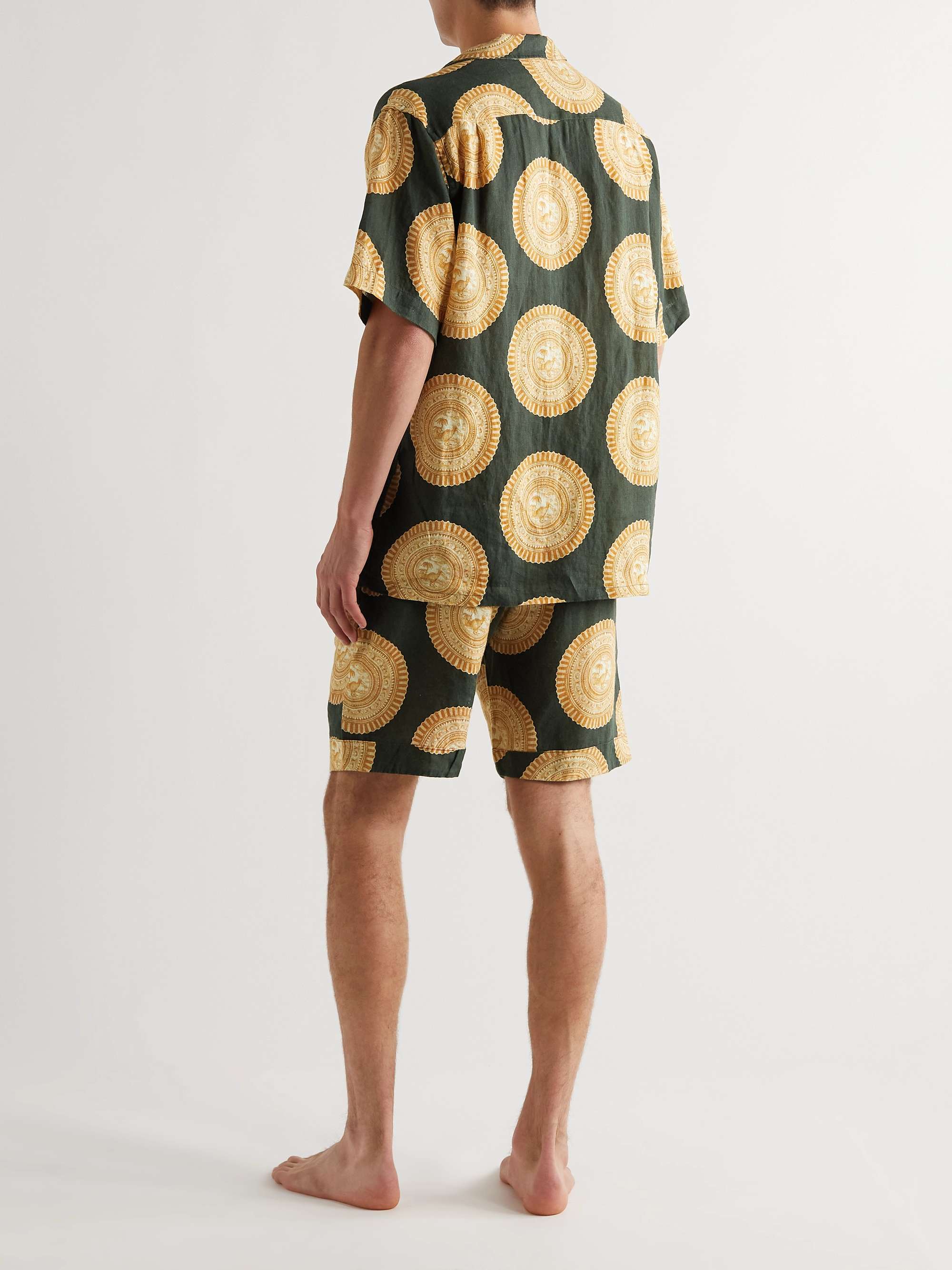 Printed Linen Pyjama Set