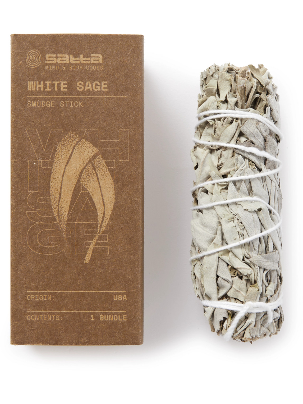Satta White Sage Smudge Stick In Neutrals