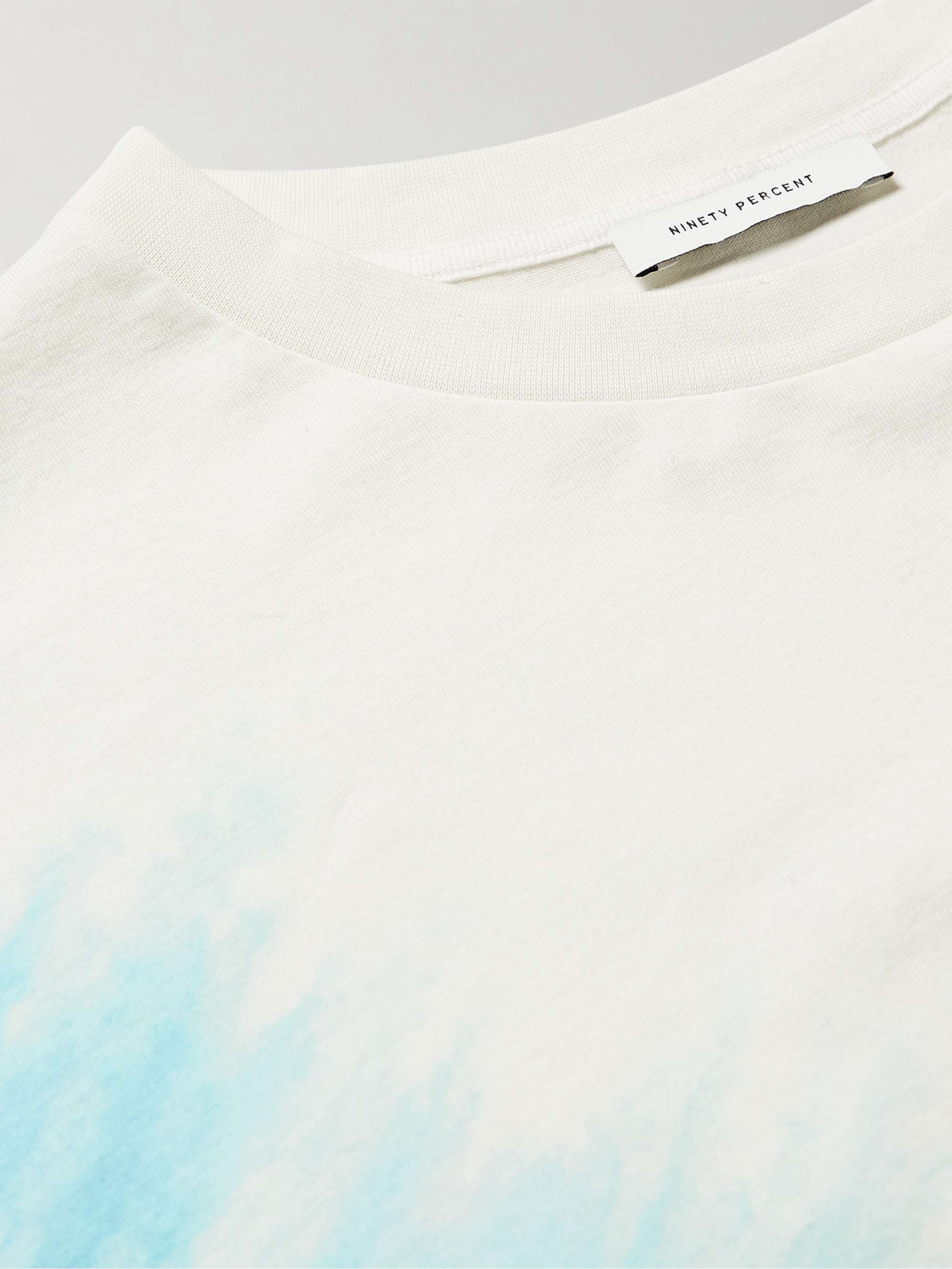 NINETY PERCENT Boxy Tie-Dyed Organic Cotton-Jersey T-Shirt