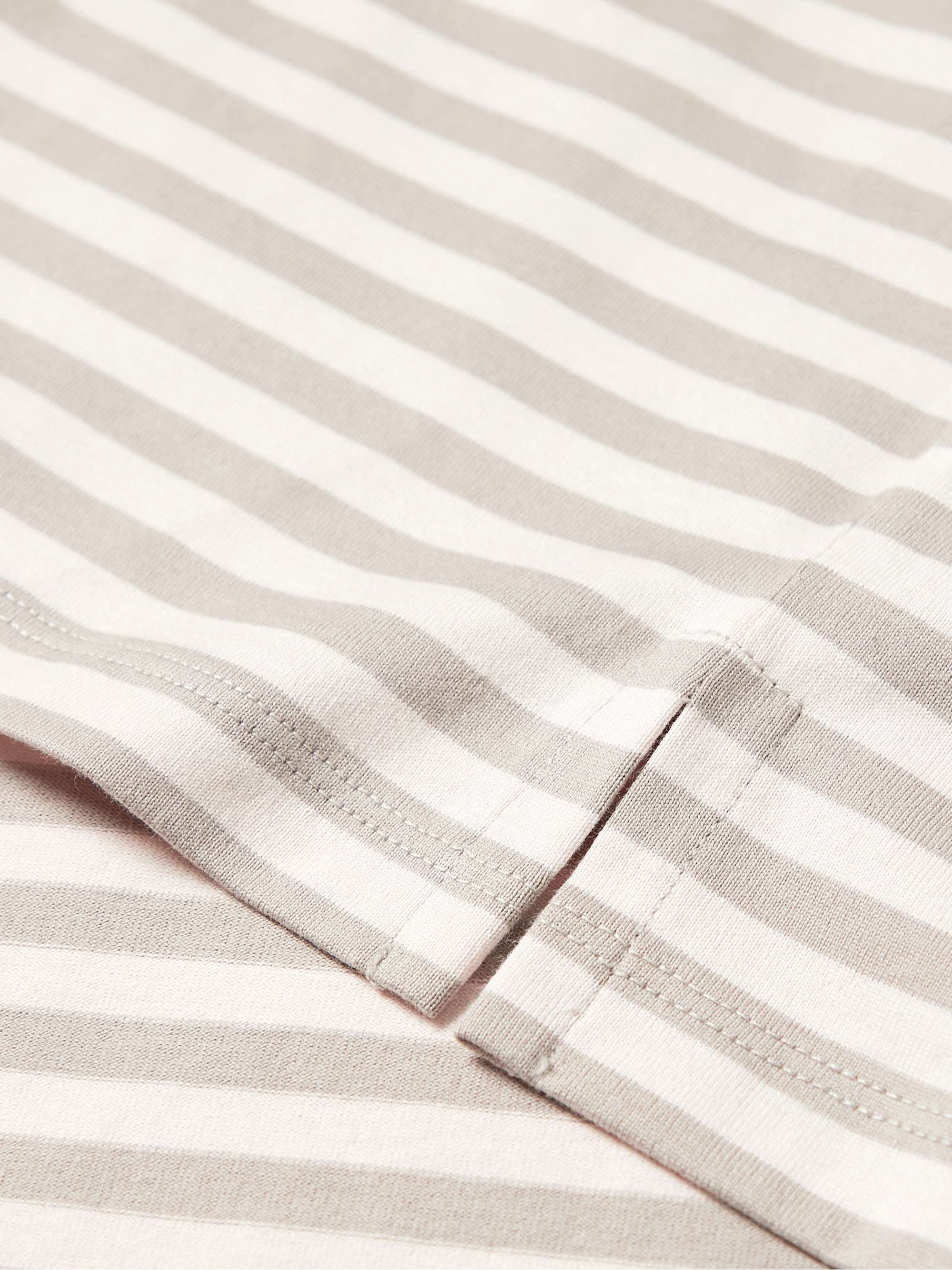 NINETY PERCENT Striped Organic Cotton-Jersey T-Shirt