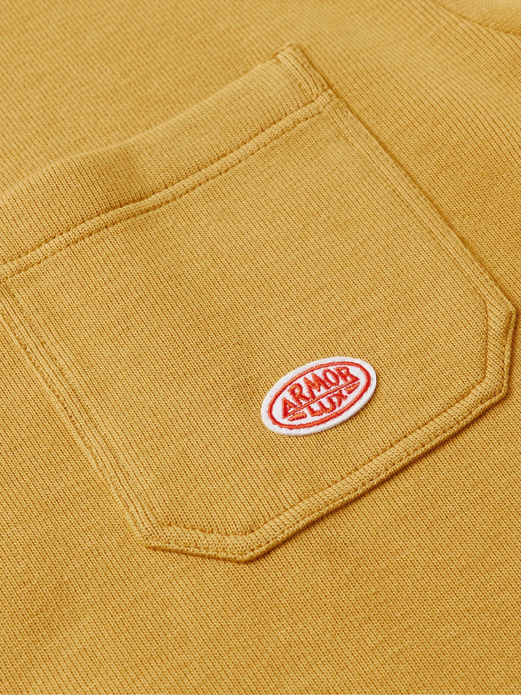 Logo-Appliquéd Organic Cotton-Jersey Half-Zip Sweatshirt