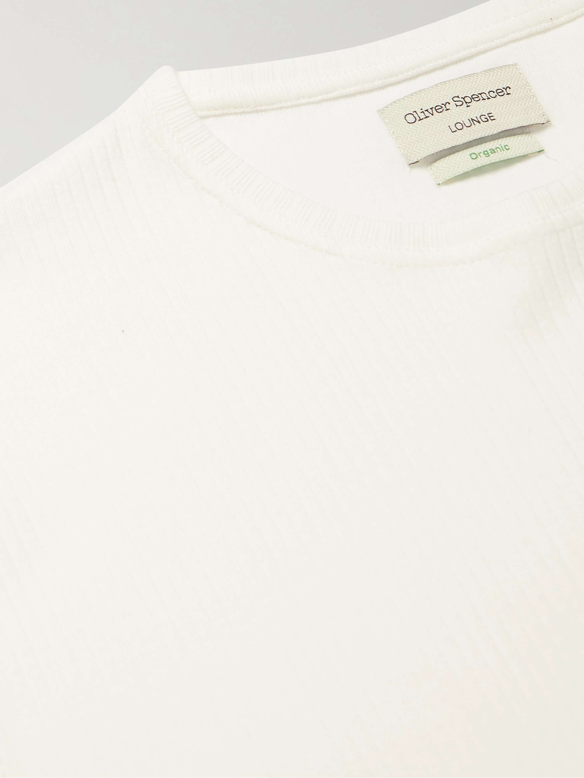 OLIVER SPENCER Ribbed Organic Cotton-Jersey T-Shirt