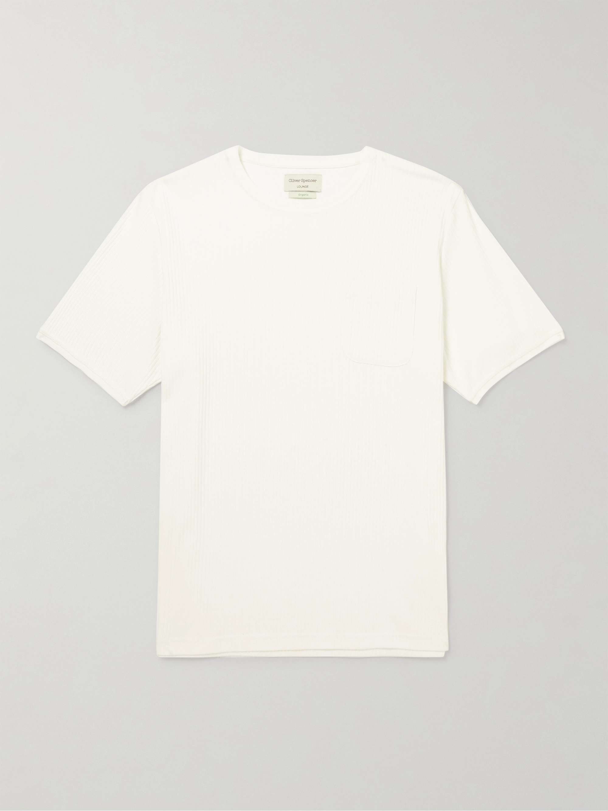 OLIVER SPENCER Ribbed Organic Cotton-Jersey T-Shirt