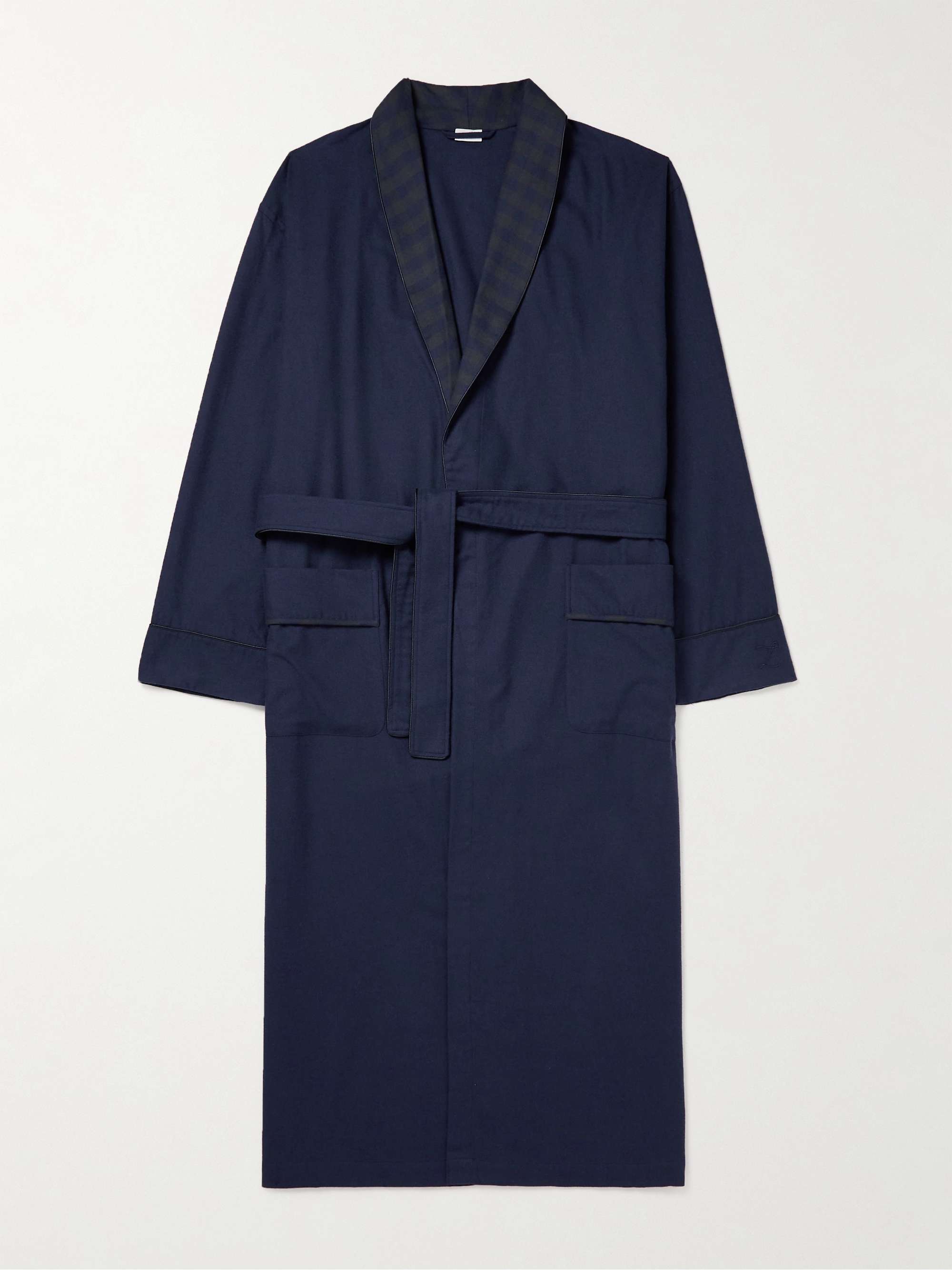 ZIMMERLI Heritage Cotton and Wool-Blend Flannel Robe
