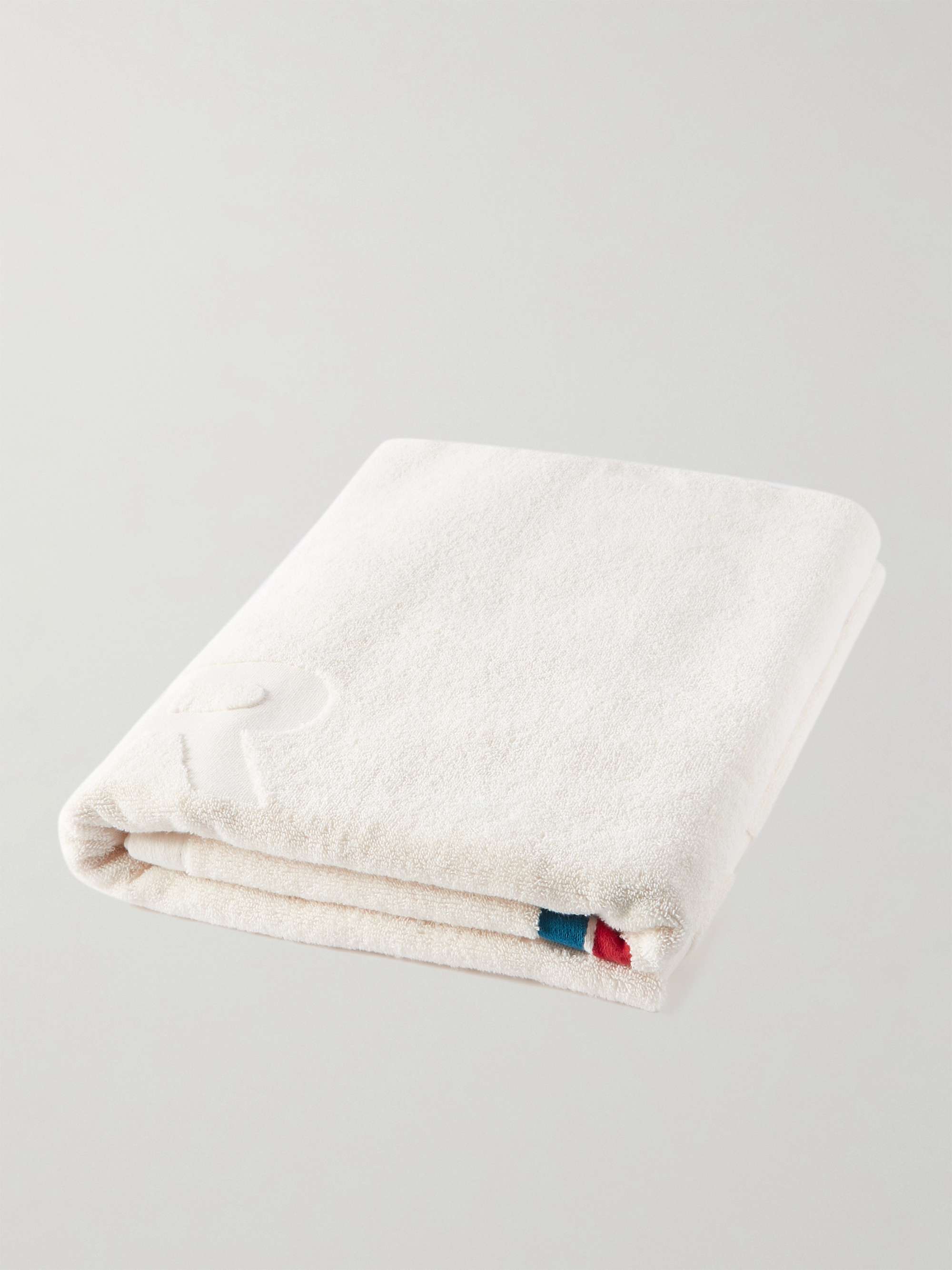 ORLEBAR BROWN Seymour Logo-Jacquard Striped Cotton-Terry Towel