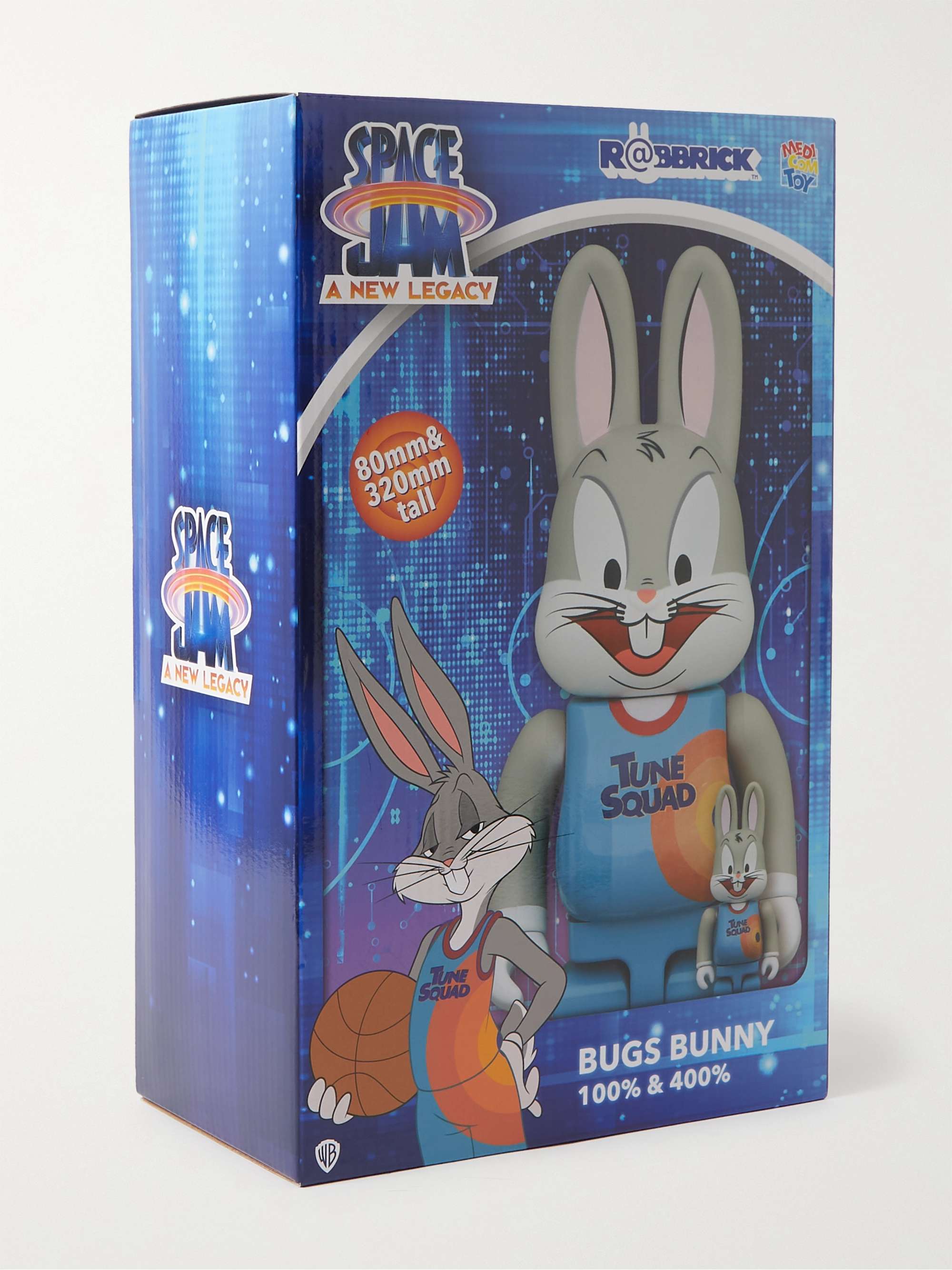 BE@RBRICK + Bugs Bunny 100% + 400% Printed PVC Figurine Set
