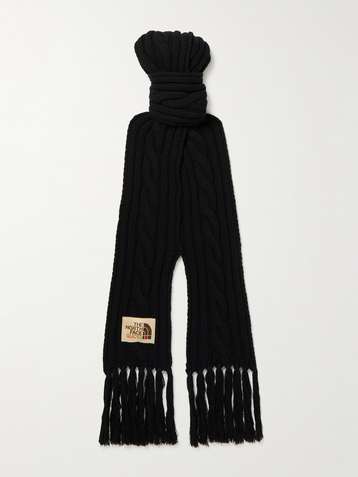 JW Anderson Wool Scarf in Black Womens Accessories Scarves and mufflers 