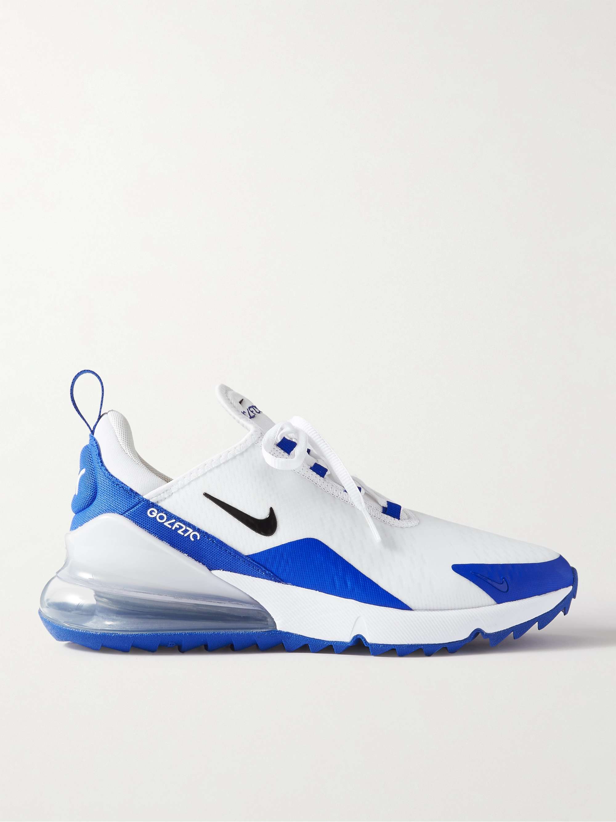NIKE GOLF Air Max 270 G Rubber-Trimmed Ripstop and Mesh Golf Shoes