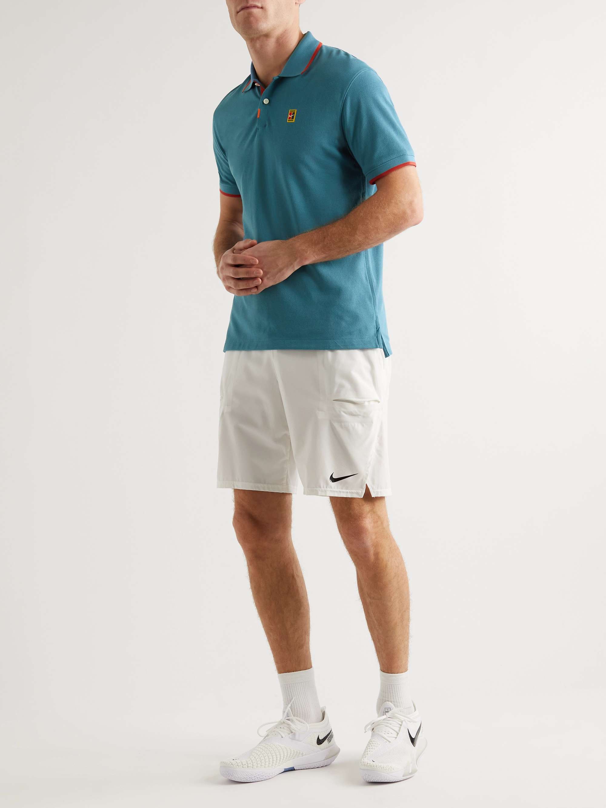 NIKE TENNIS Organic Cotton-Blend Piqué Tennis Polo Shirt
