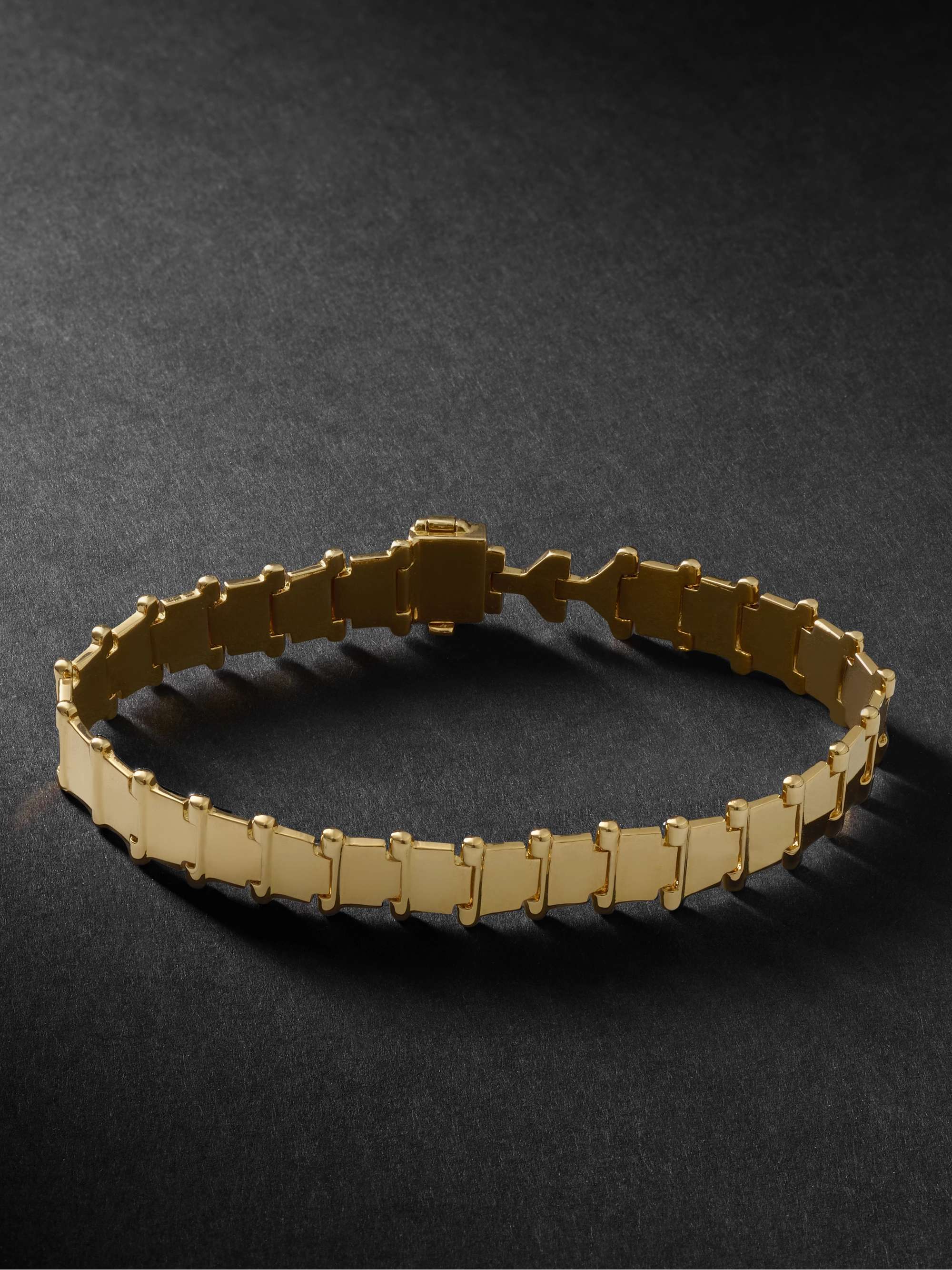 LUIS MORAIS Arrow ID Link 18-Karat Gold Bracelet