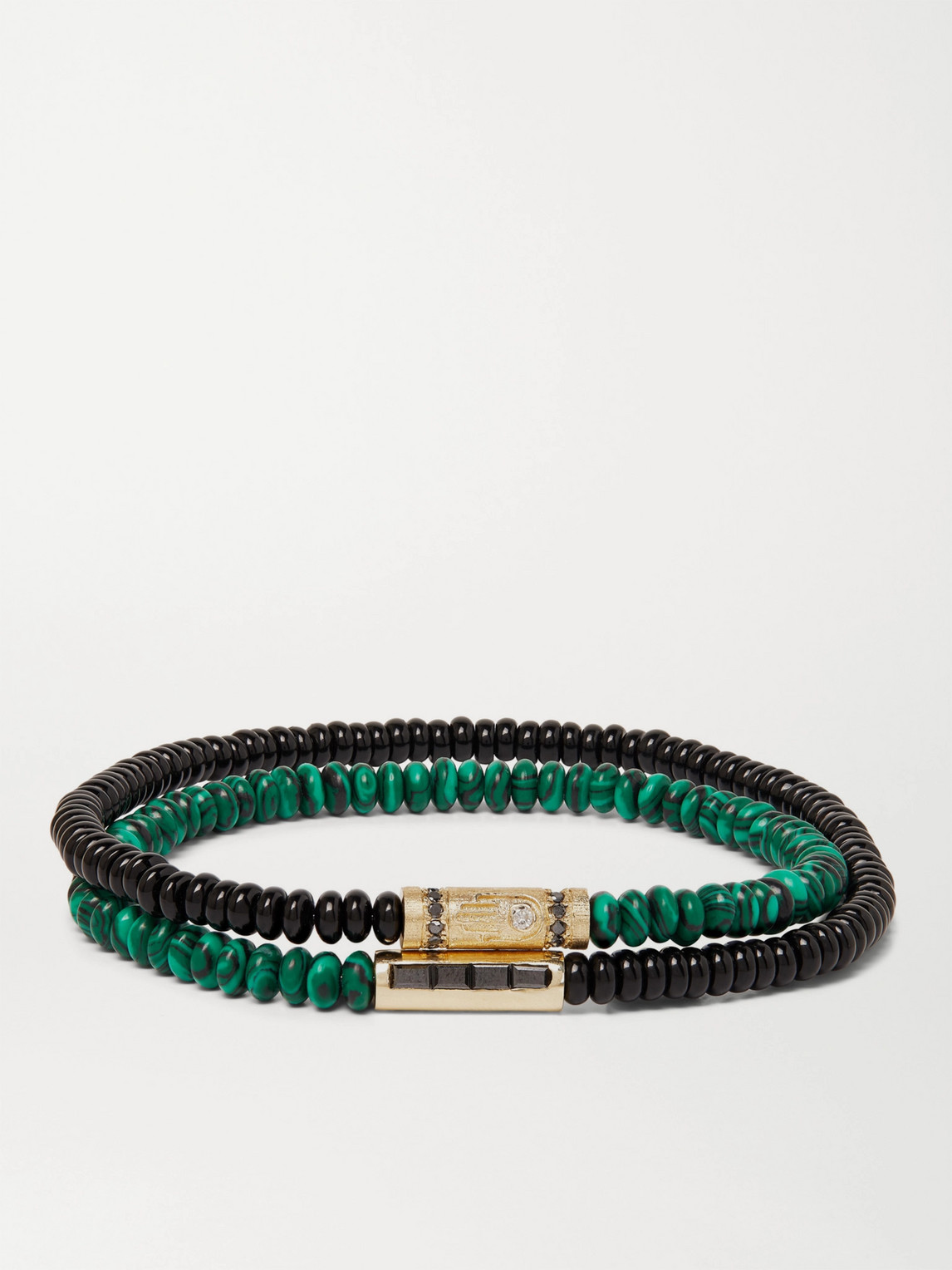 Luis Morais 14-karat Gold Multi-stone Bracelet In Green