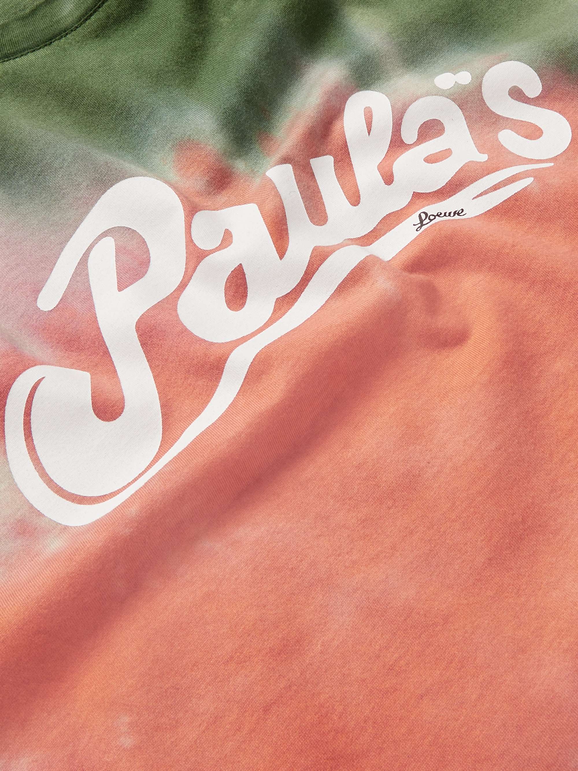 LOEWE + Paula's Ibiza Oversized Logo-Print Tie-Dyed Cotton-Jersey T-Shirt