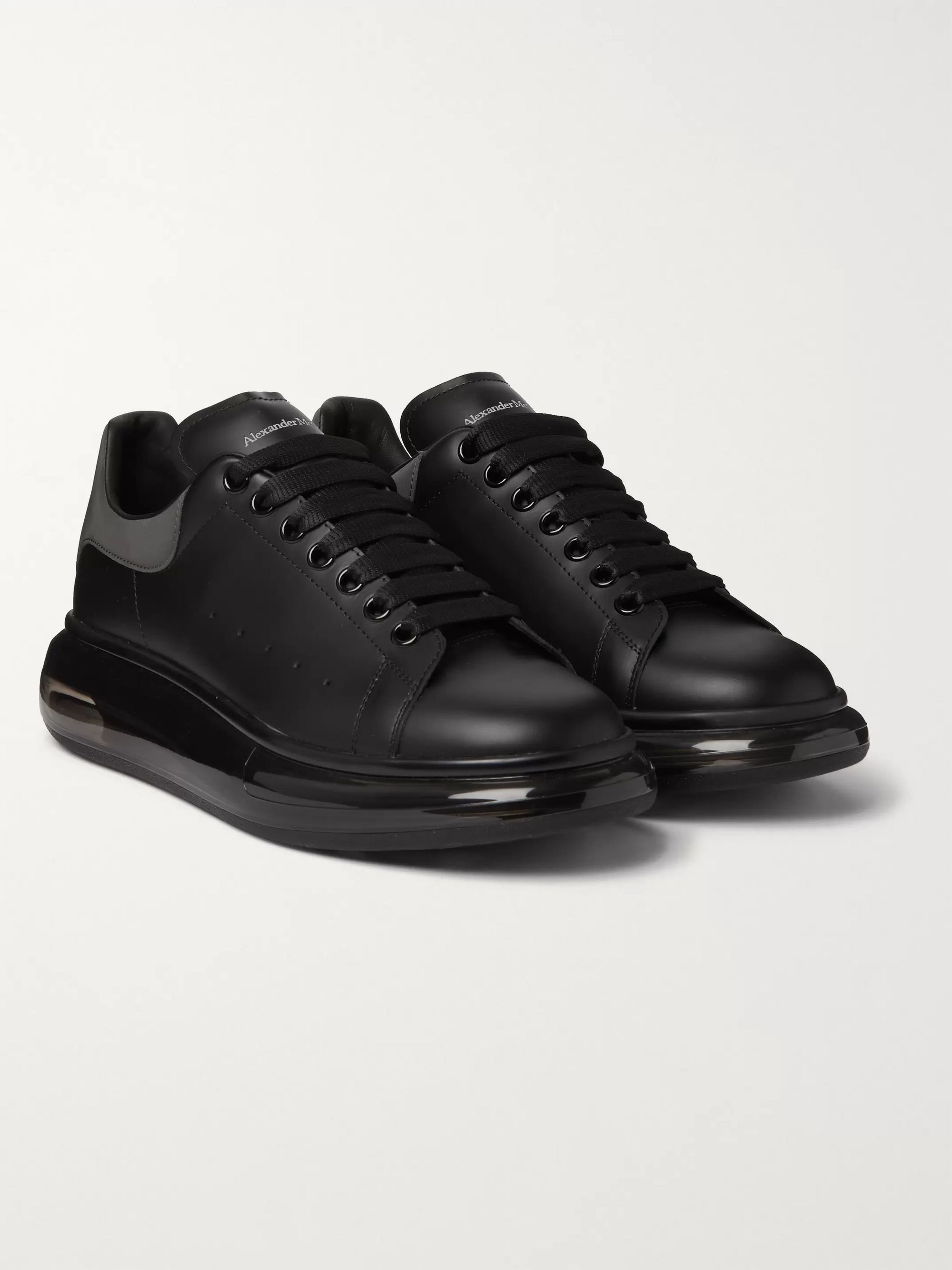 Black Exaggerated-Sole Reflective 
