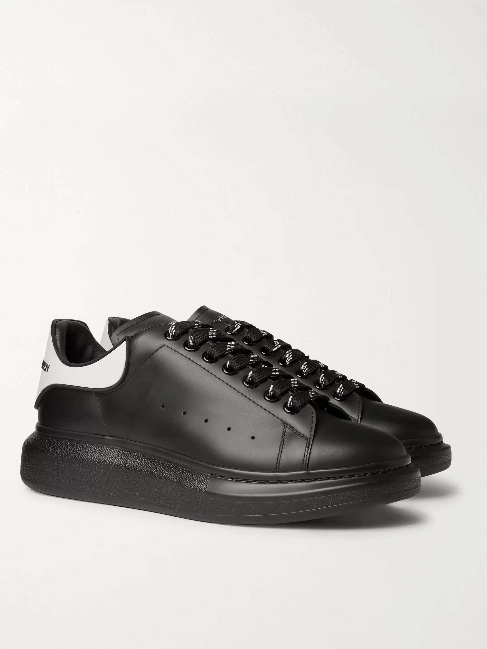 black leather mcqueens