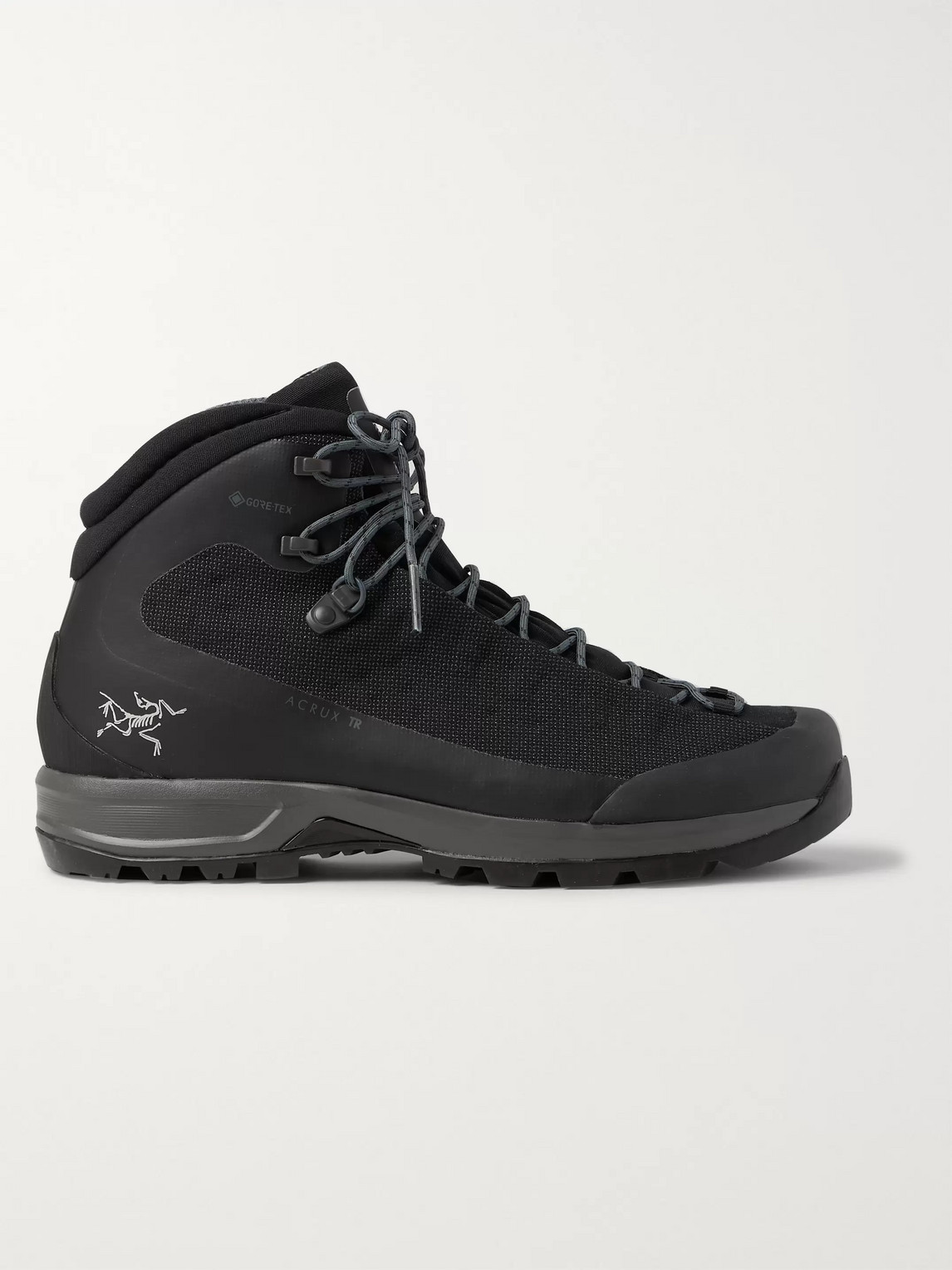 ARC'TERYX ACRUX TR GTX RUBBER-TRIMMED SUPERFABRIC AND GORE-TEX HIKING BOOTS