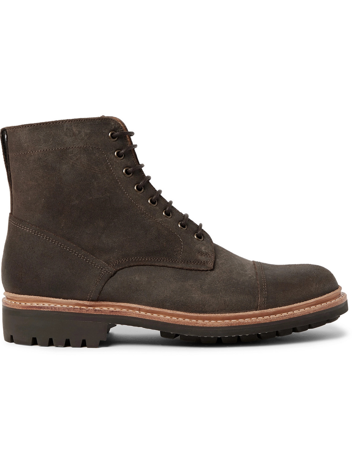 grenson brady brushed suede boots