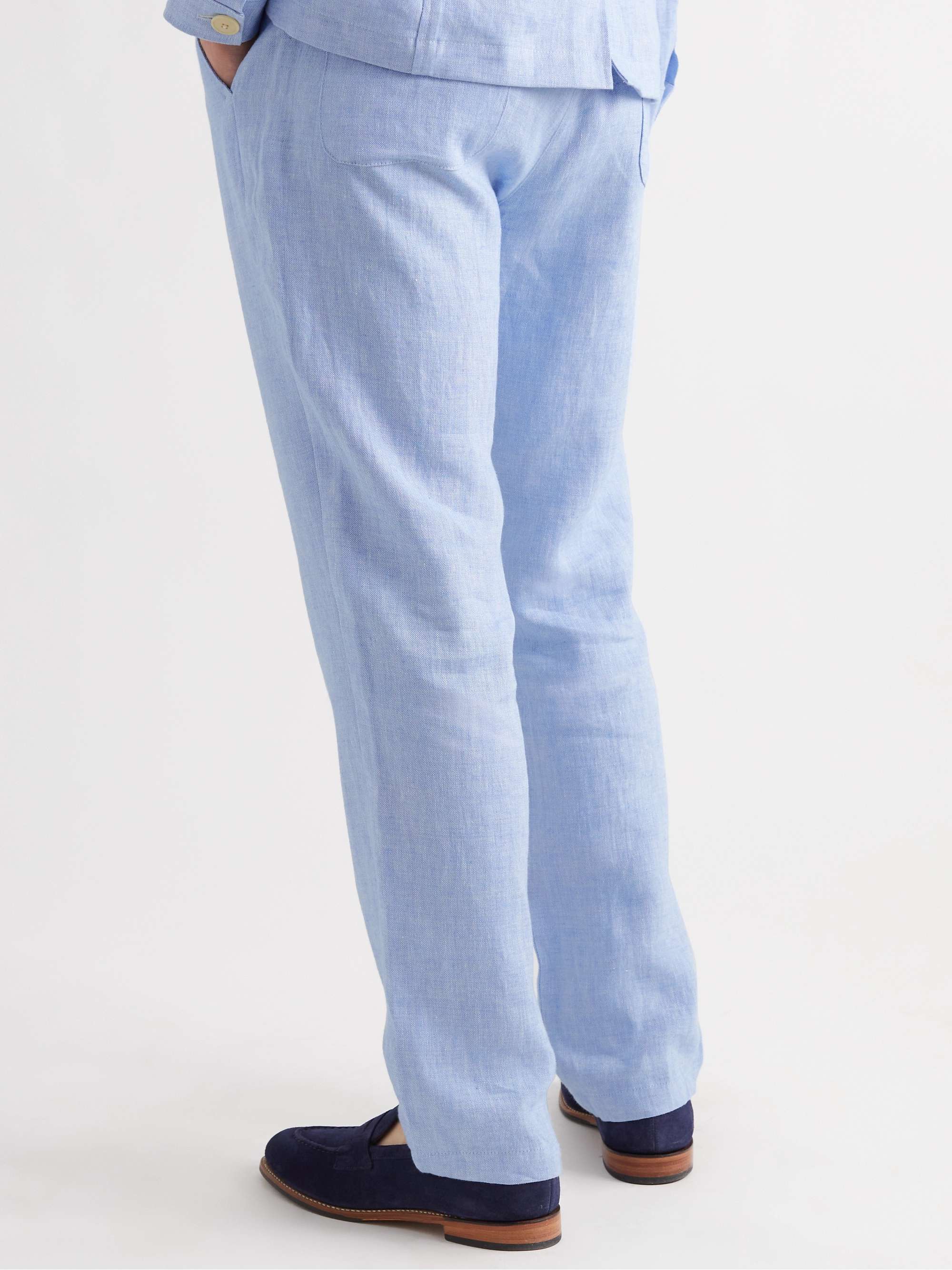OLIVER SPENCER Linen Suit Trousers