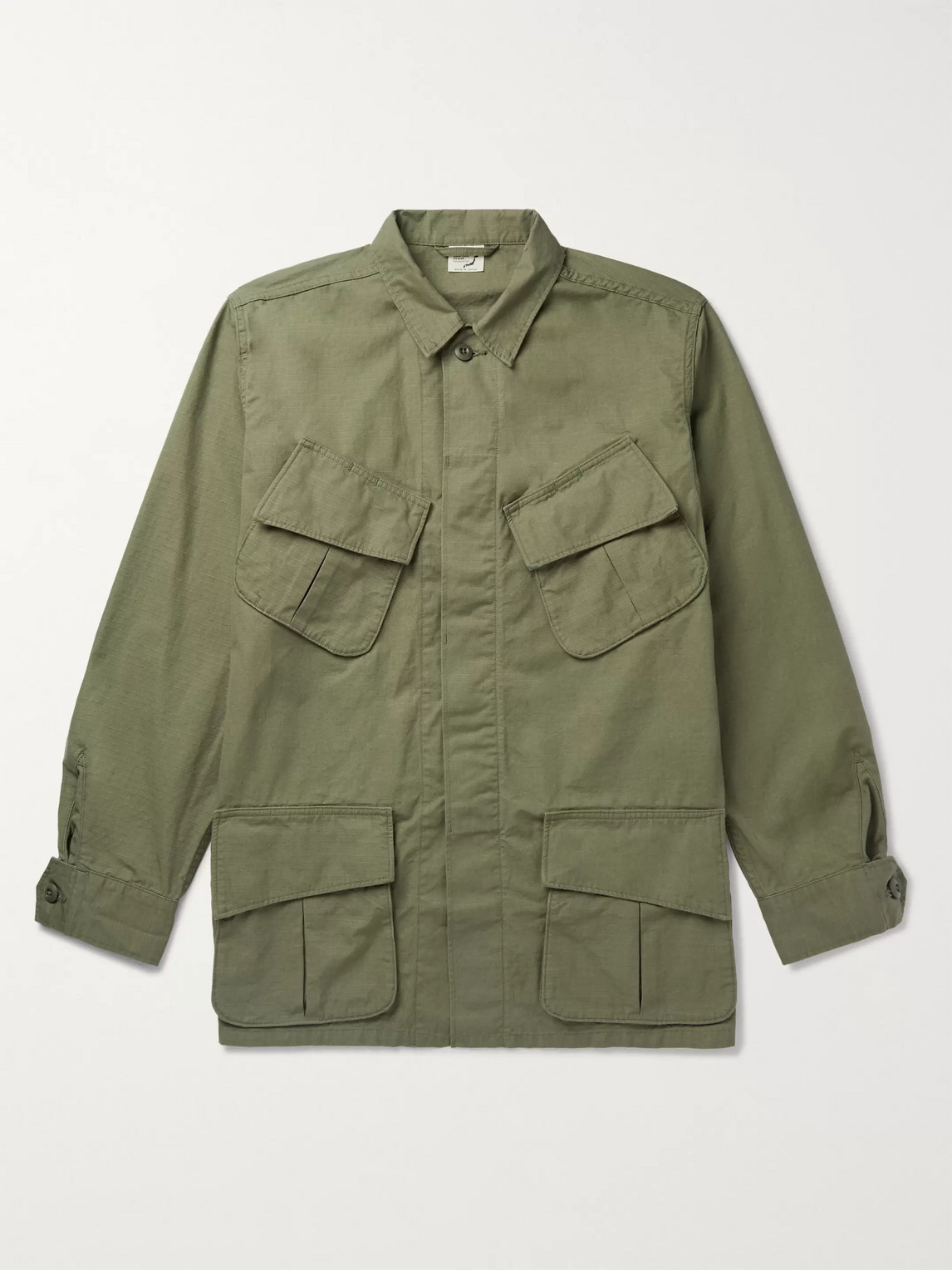 Orslow Cotton-ripstop Field Jacket In Green