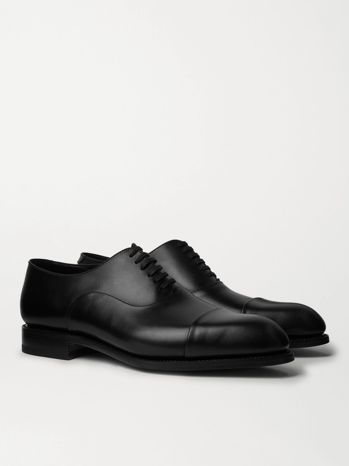 Jm Weston Leather Oxford Shoes In Black