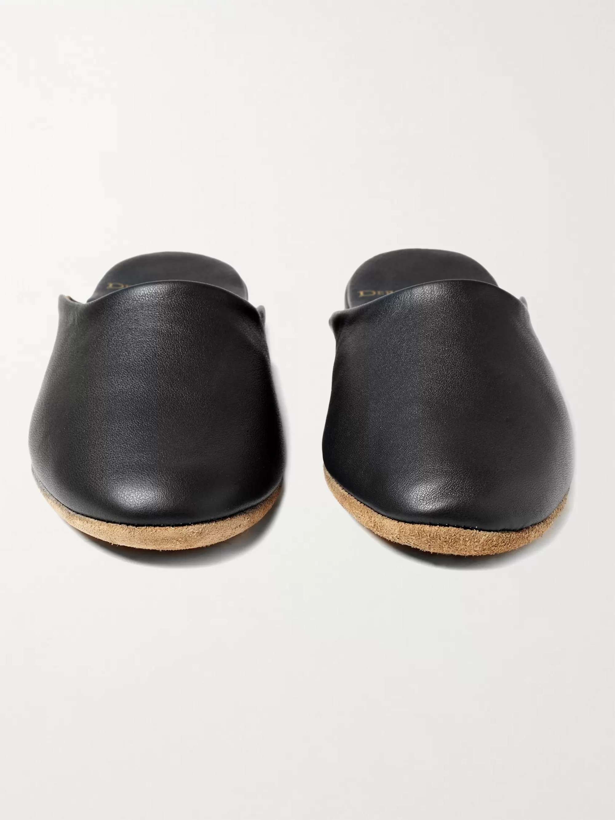 DEREK ROSE Morgan Leather Slippers