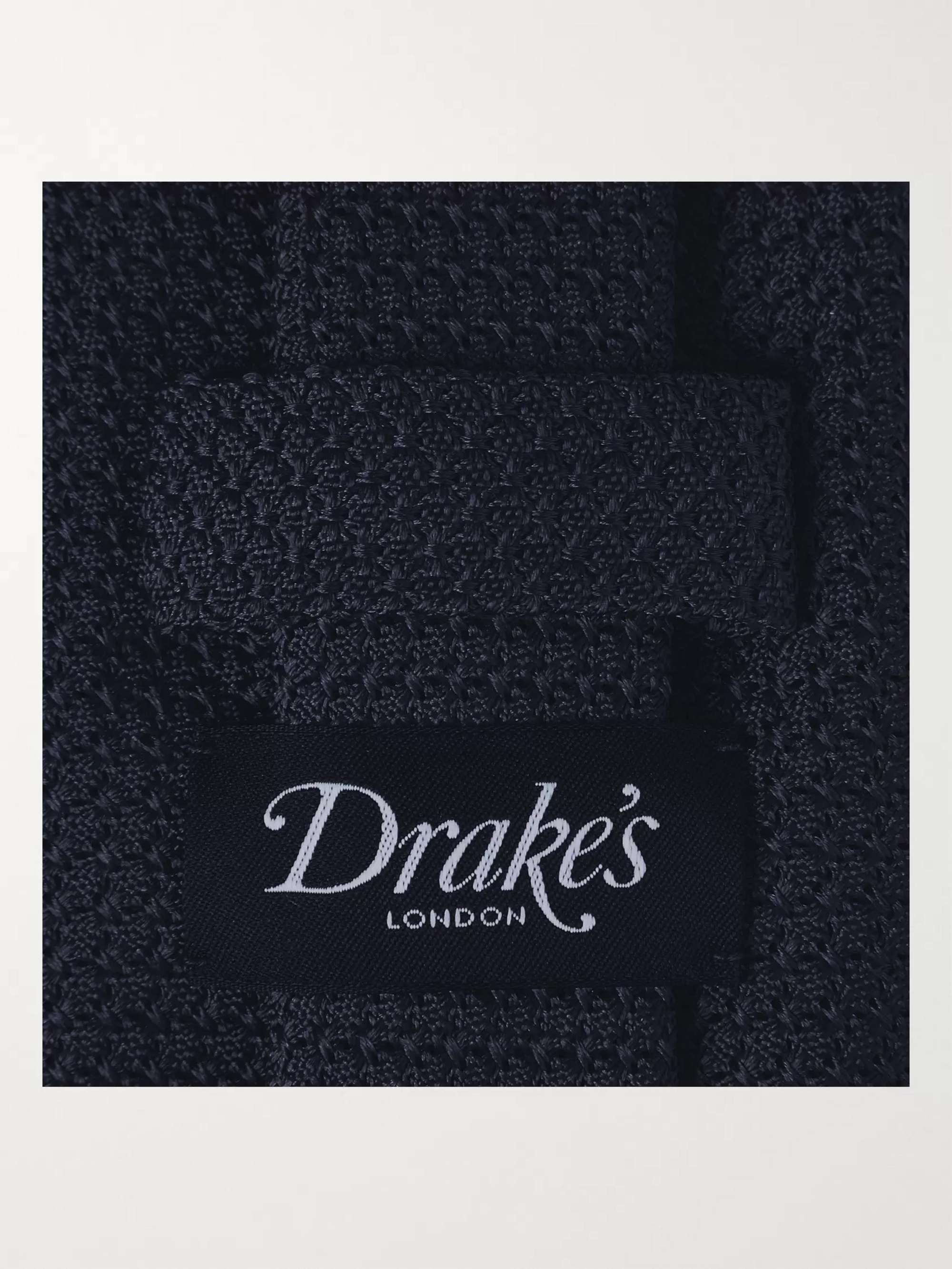 DRAKE'S 8cm Silk-Grenadine Tie