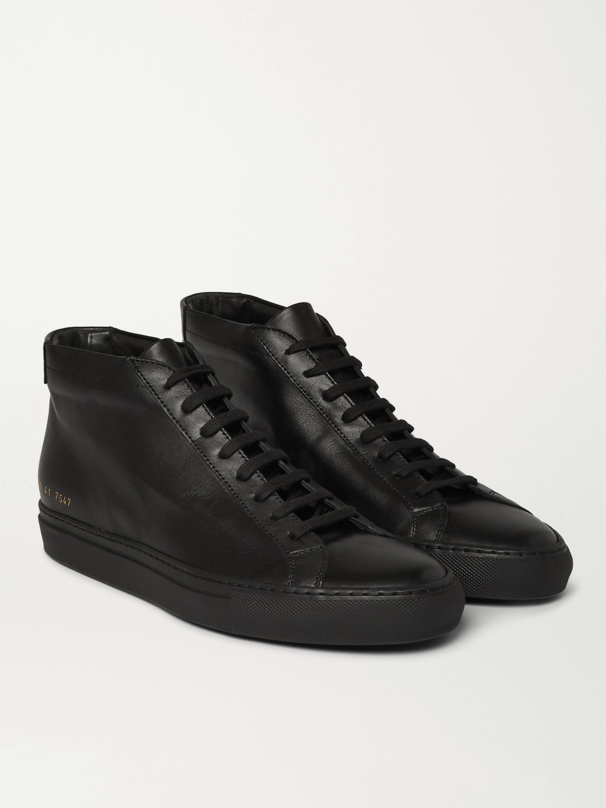 high top leather sneakers