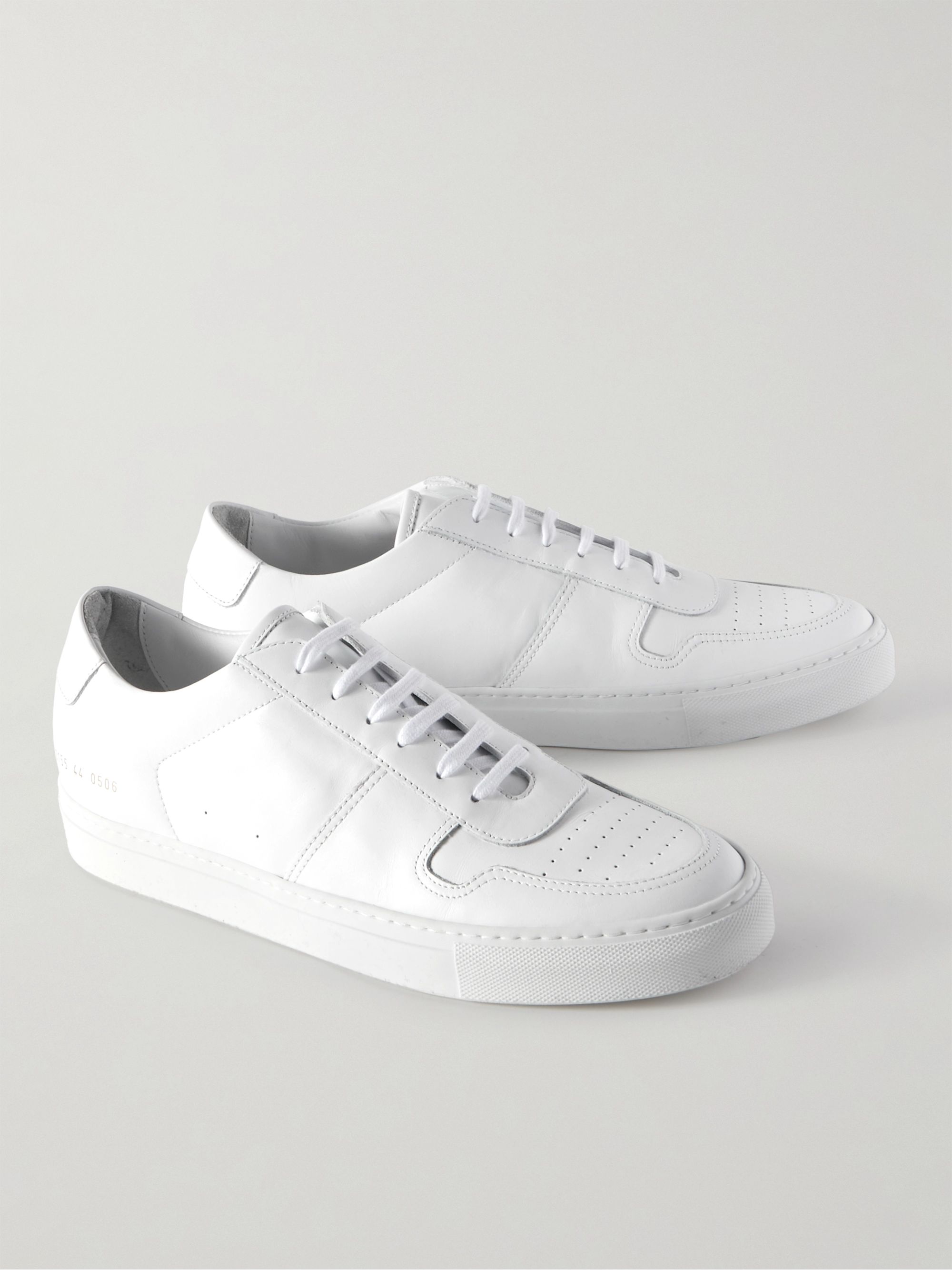 White BBall Leather Sneakers | Common 