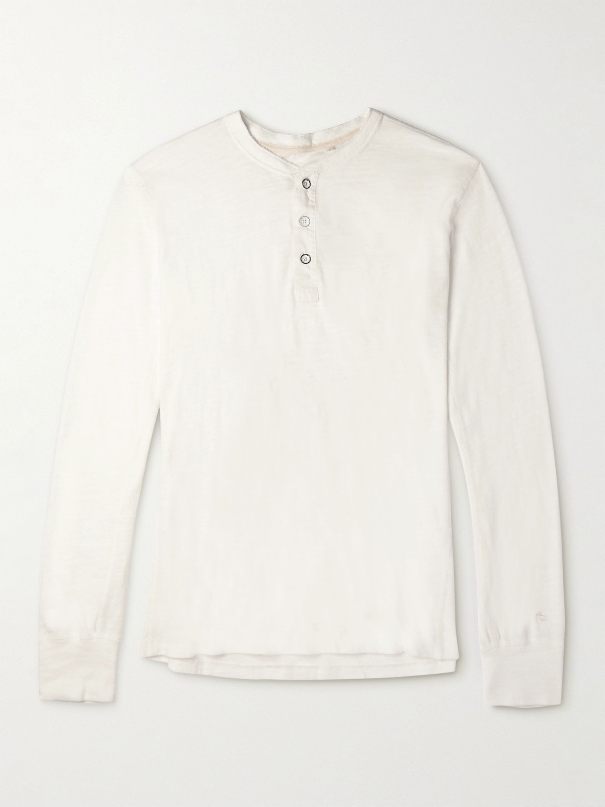 cotton jersey henley shirt
