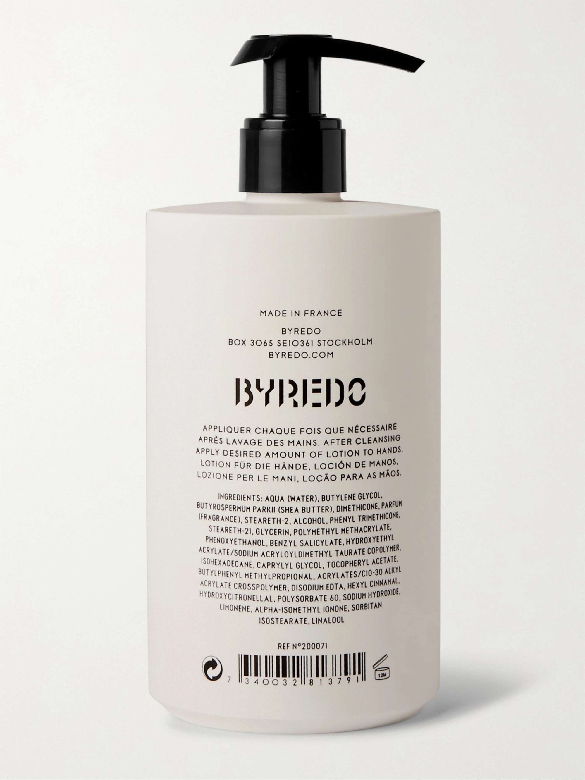 Colorless Suede Hand Lotion, 450ml | BYREDO | MR PORTER