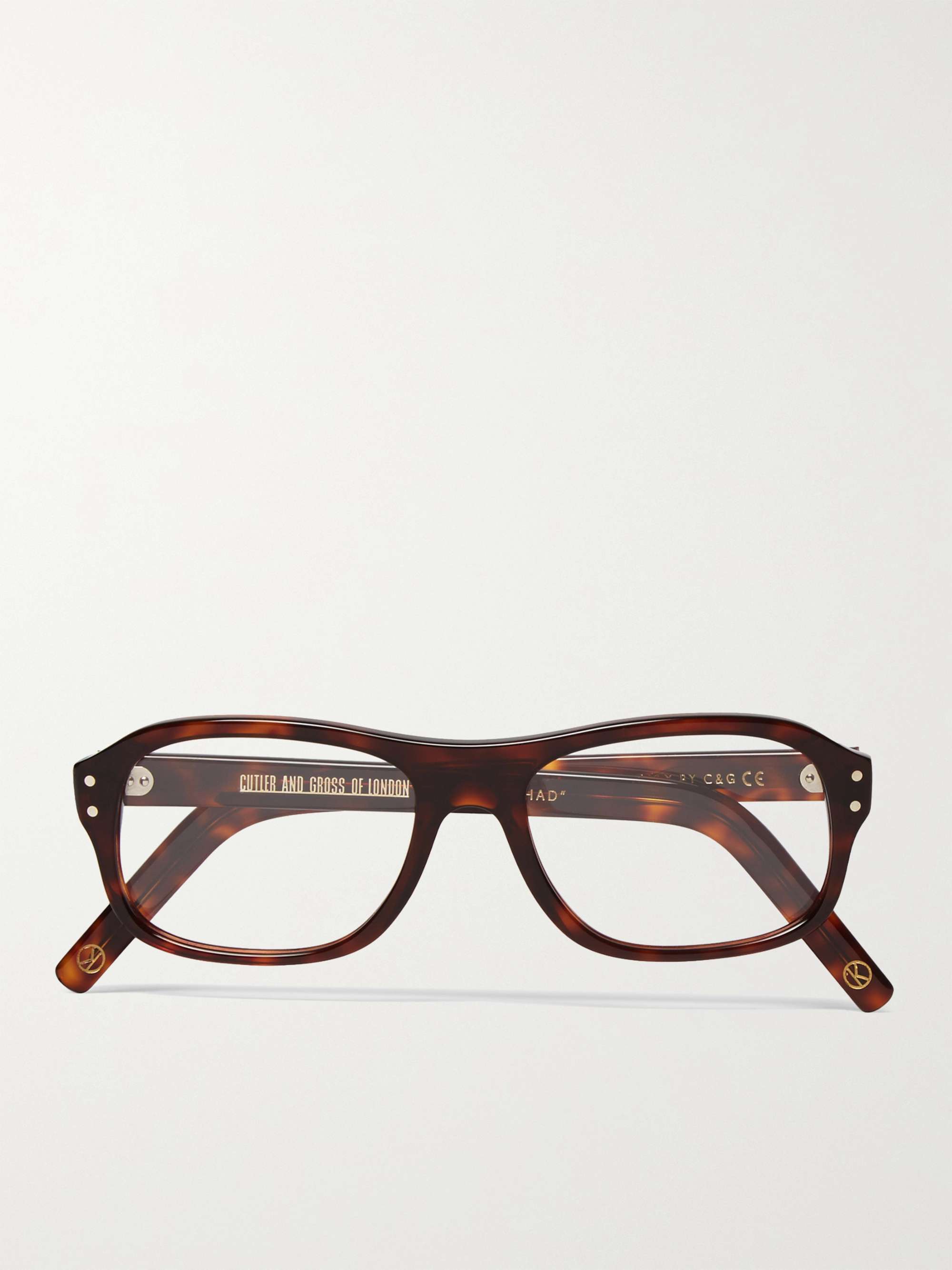 mrporter.com | KINGSMAN Cutler and Gross Square-Frame Tortoiseshell Acetate Optical Glasses