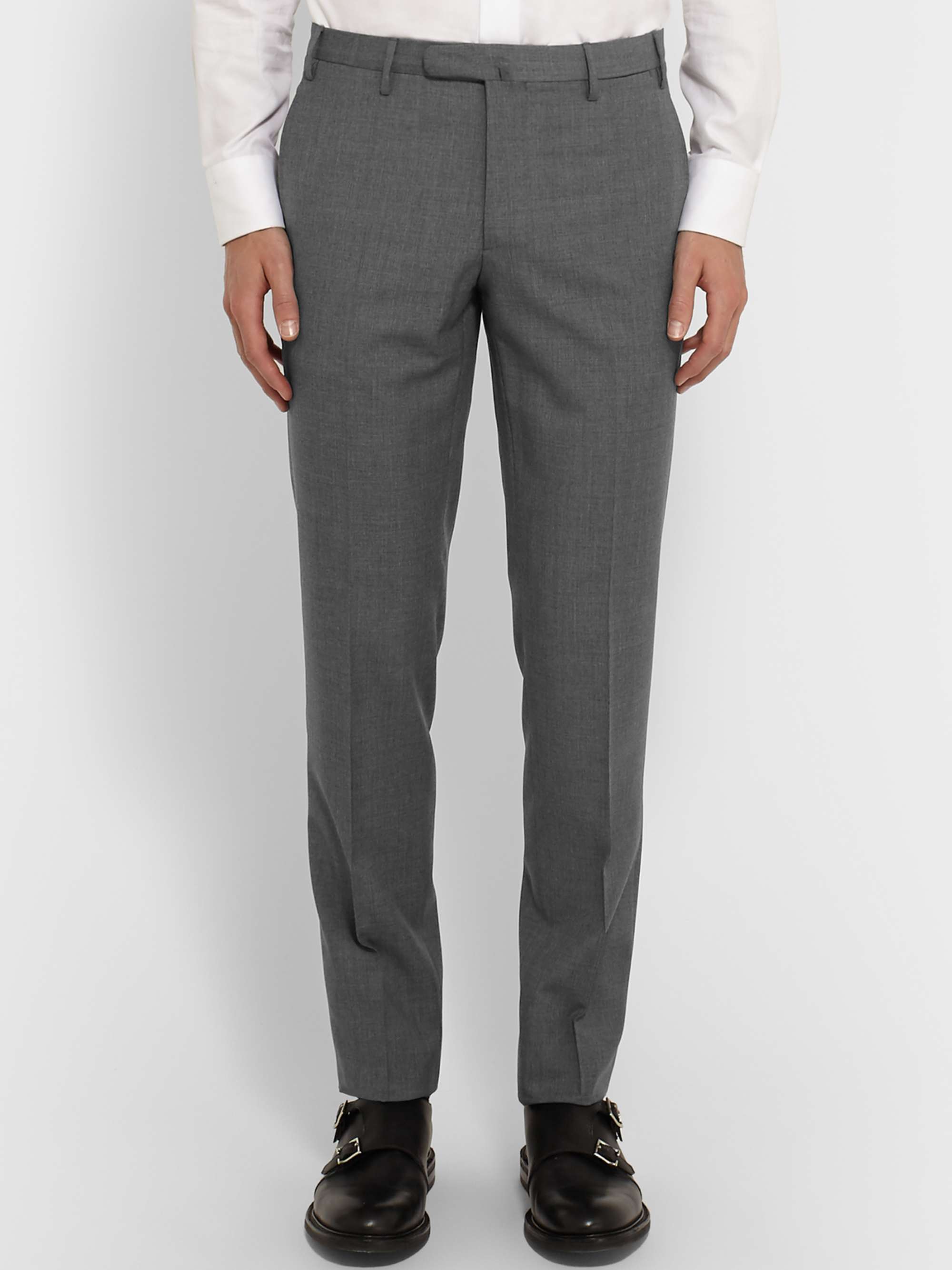 BOGLIOLI Grey Slim-Fit Virgin Wool Suit