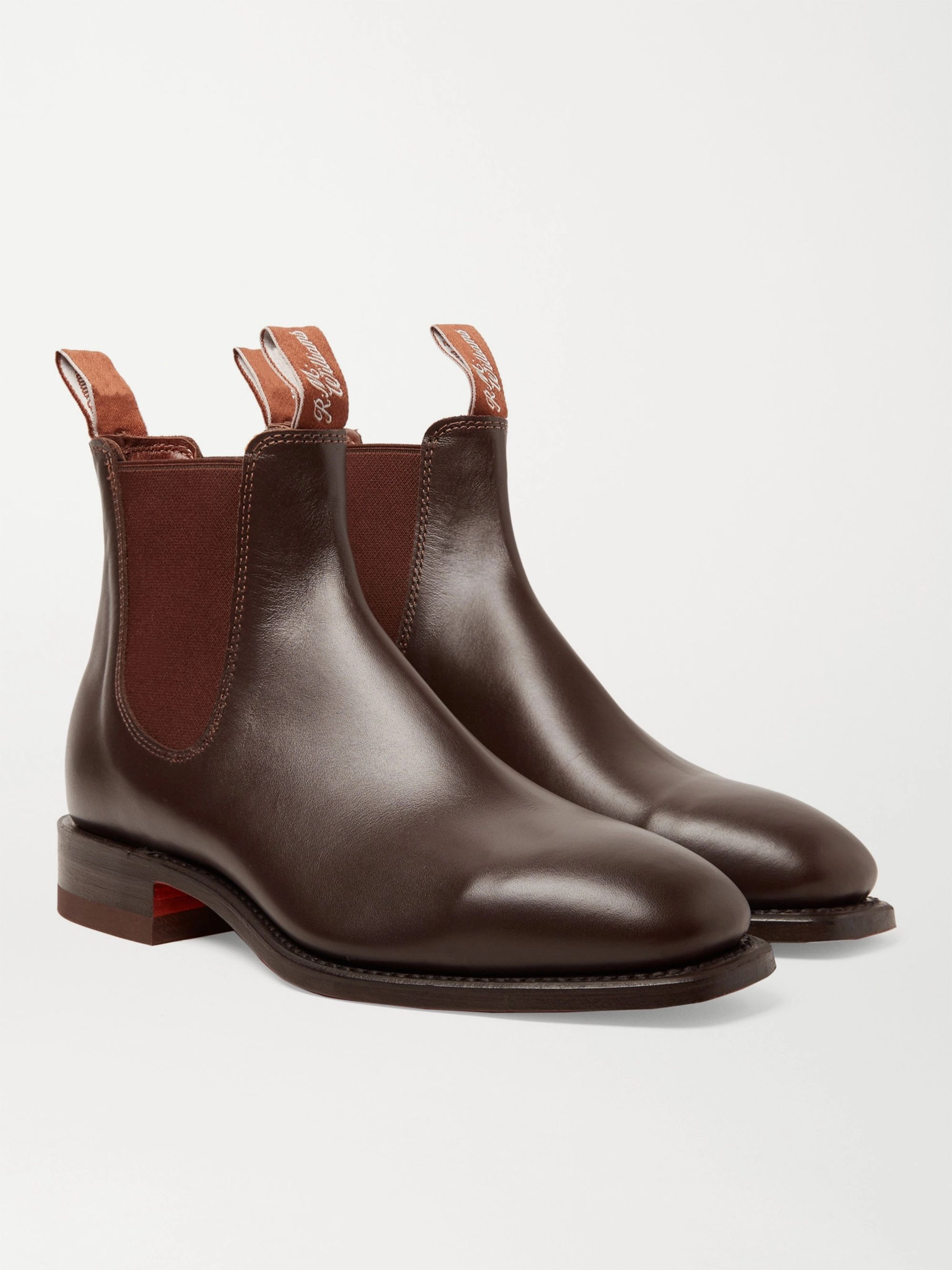 Brown Craftsman Leather Chelsea Boots 