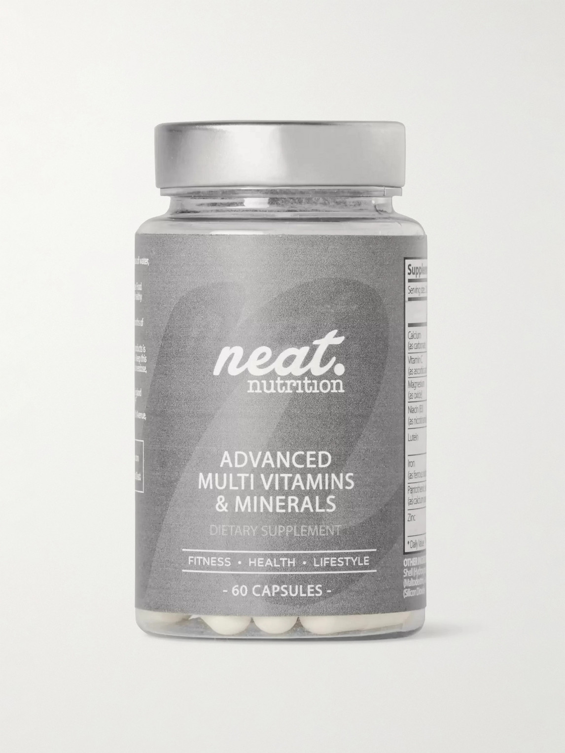 Neat Nutrition Advanced Multi Vitamins & Minerals, 60 Capsules In Colorless