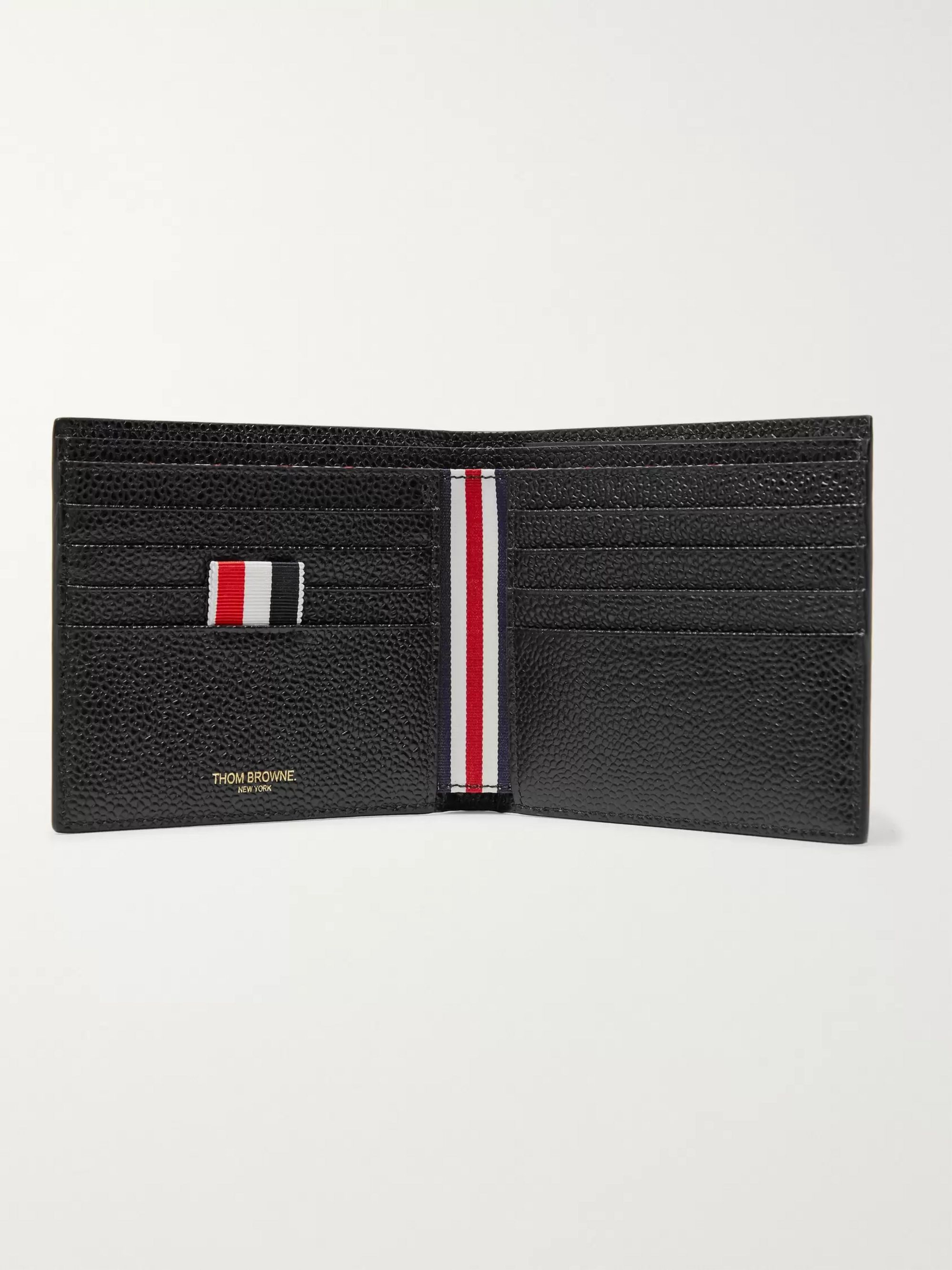 Black Pebble-Grain Leather Billfold Wallet | Thom Browne | MR PORTER