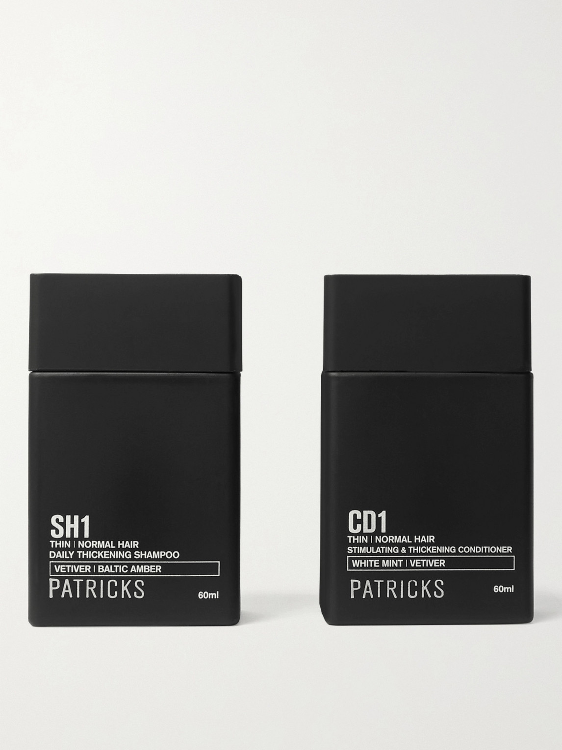Patricks Daily Thickening Shampoo & Stimulating Thickening Conditioner, 2x60ml In Colorless