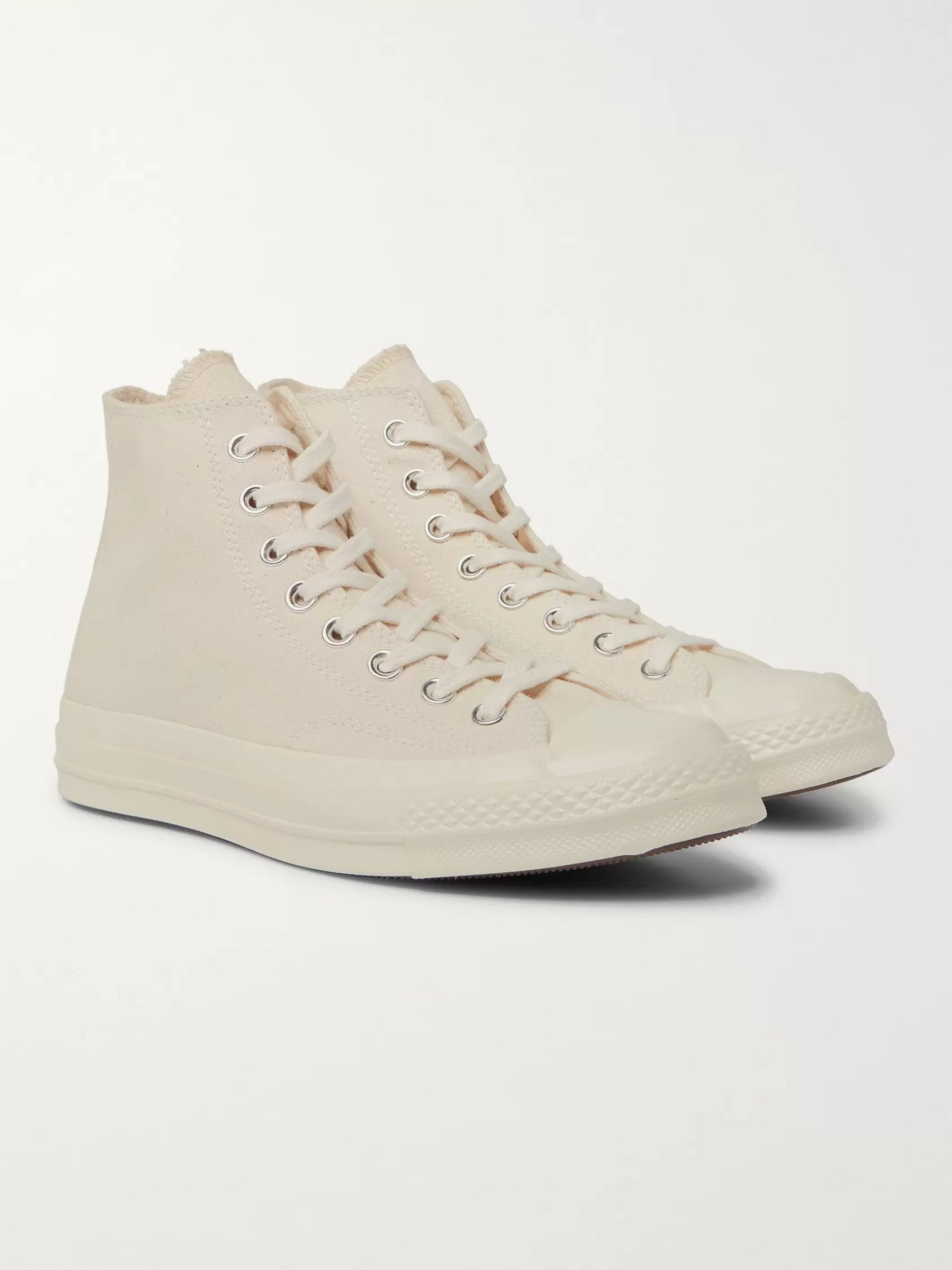 cream leather converse high tops
