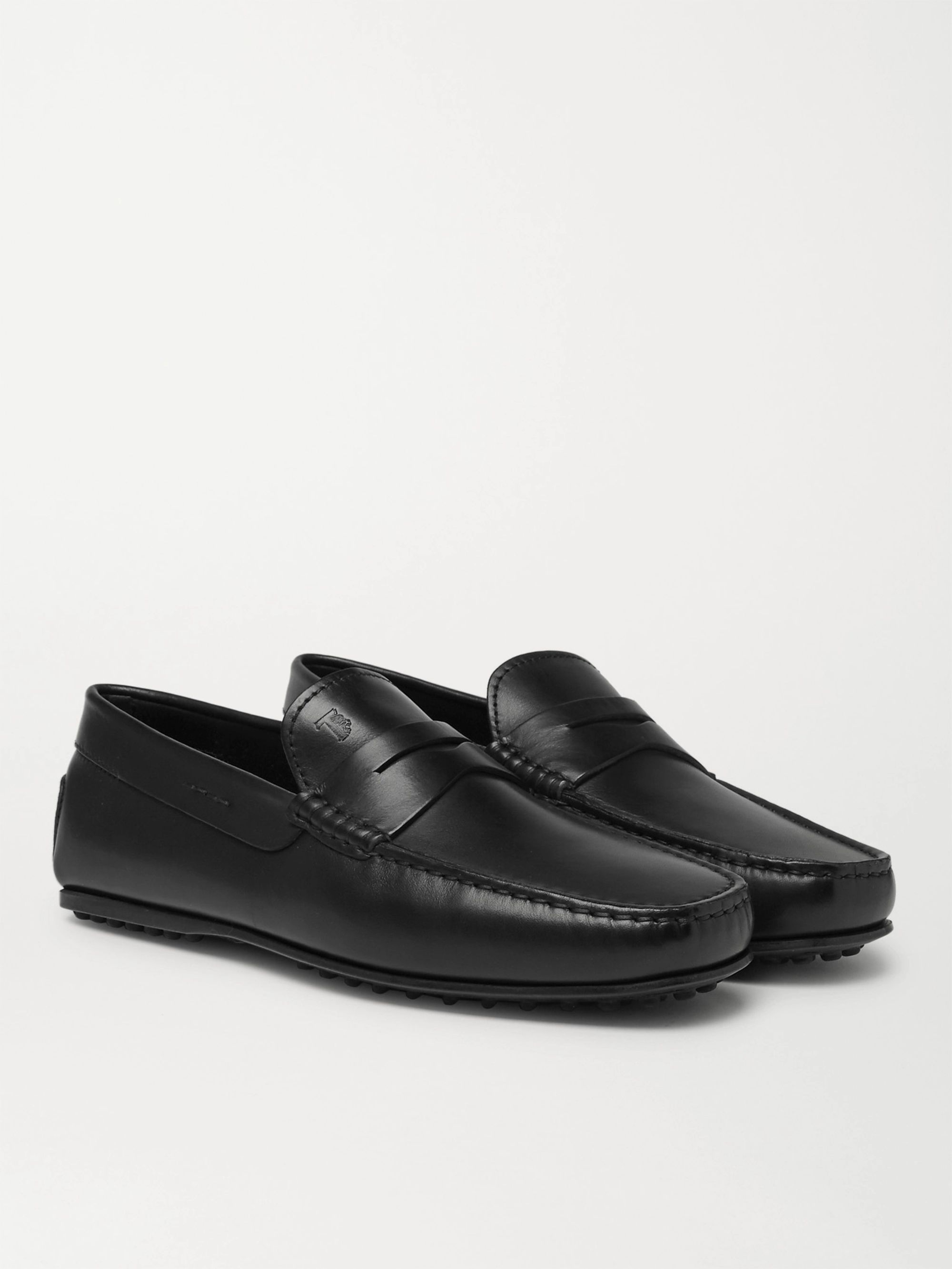 City Gommino Leather Penny Loafers 